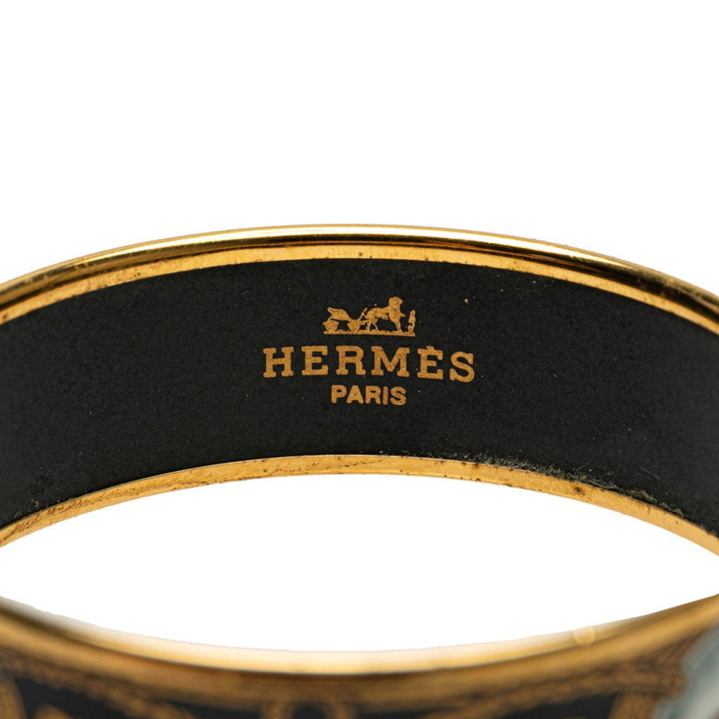 Cloisonné And Enamel Bracelet Black Gold Multicolor