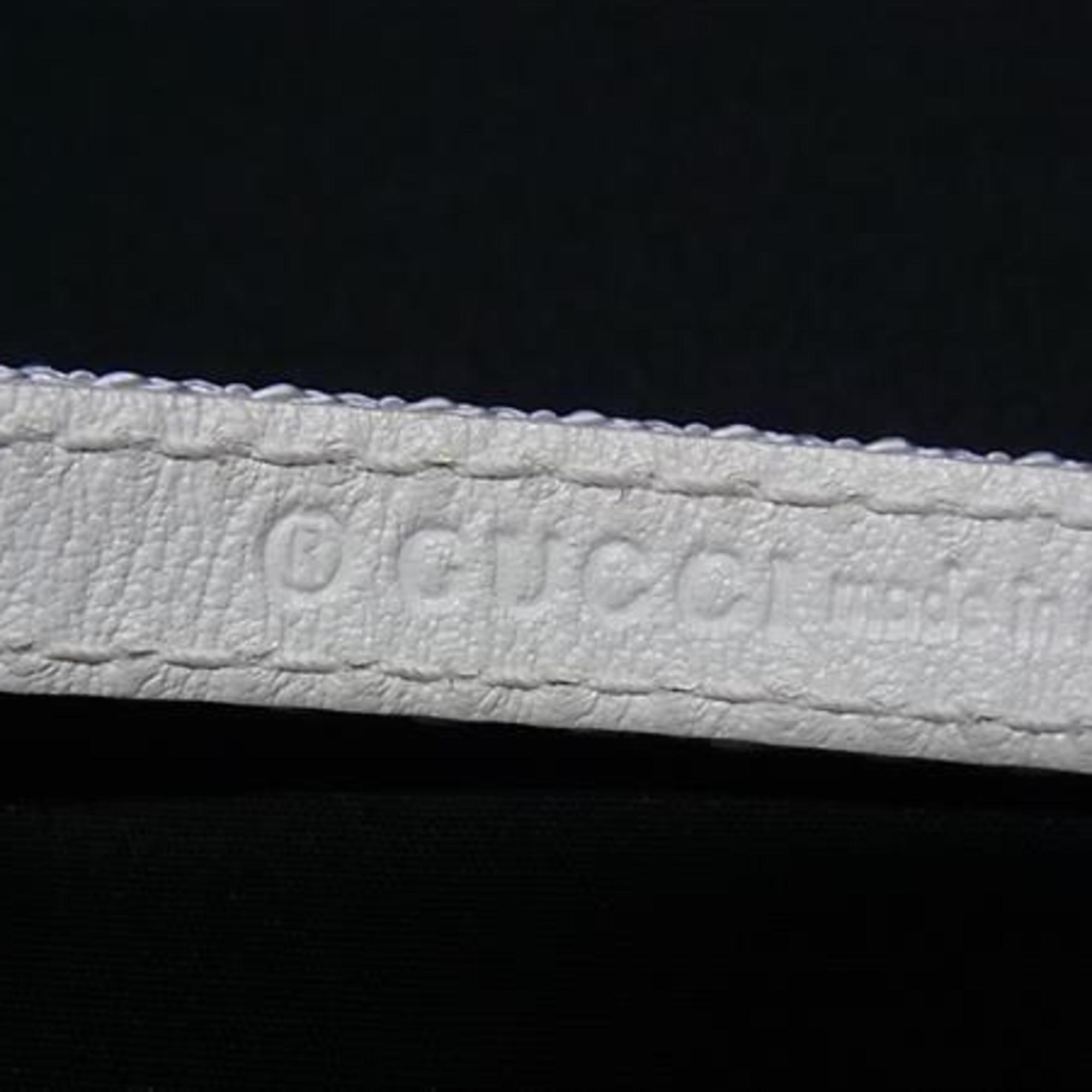 Bracelet Canvas and Leather Red and White