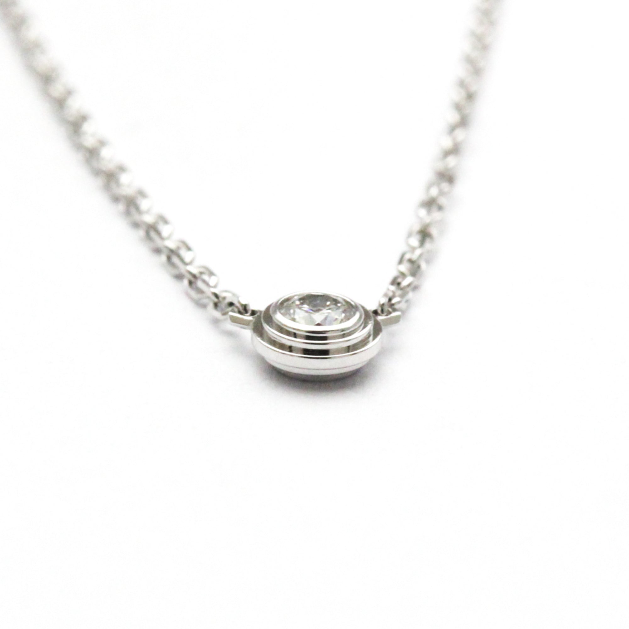 Pendant Necklace 18K White Gold with Diamond