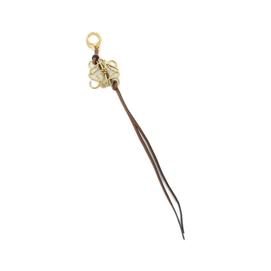 Charm Leather Brown and Gold Handbag Charm