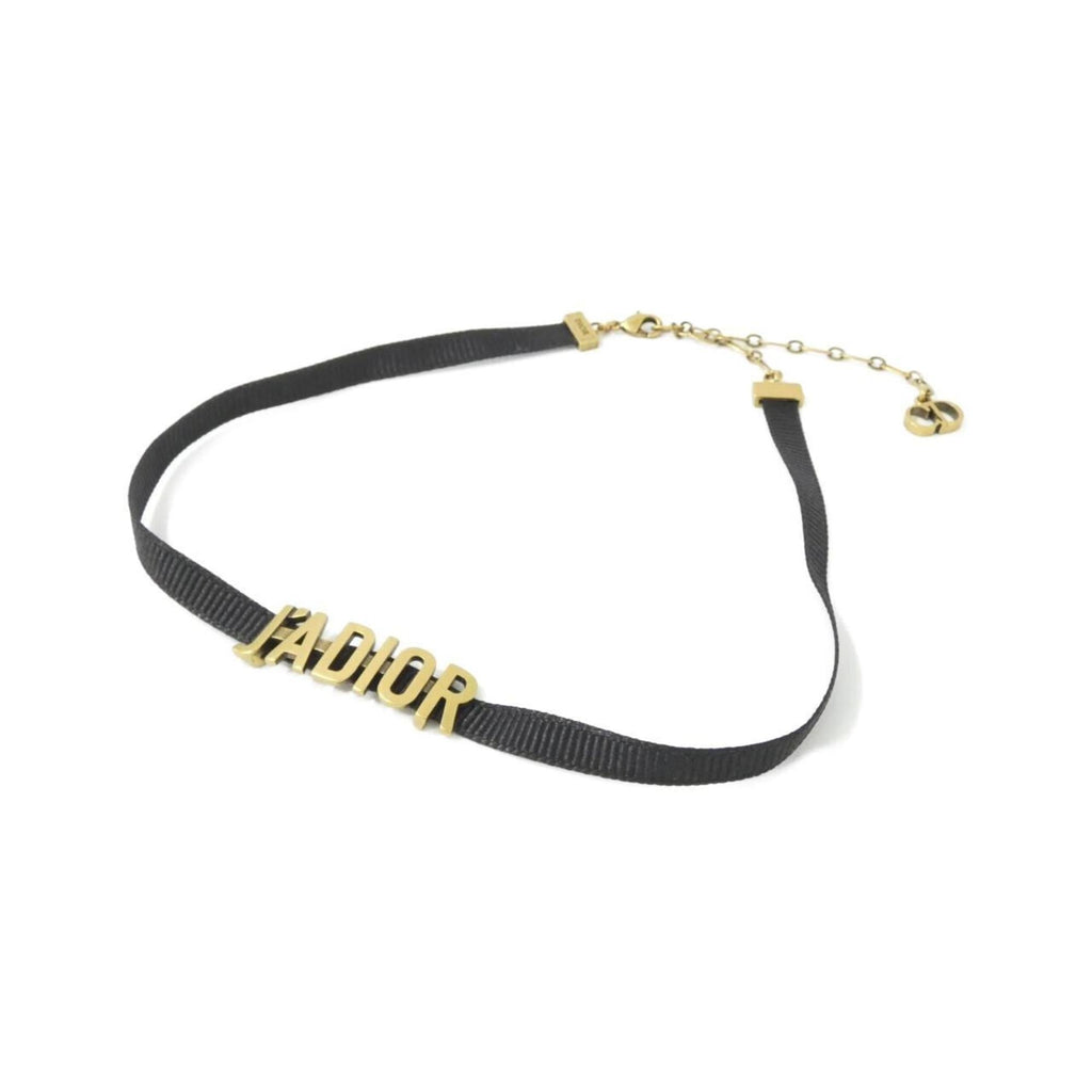 J'Adior Pendant Necklace Black and Gold