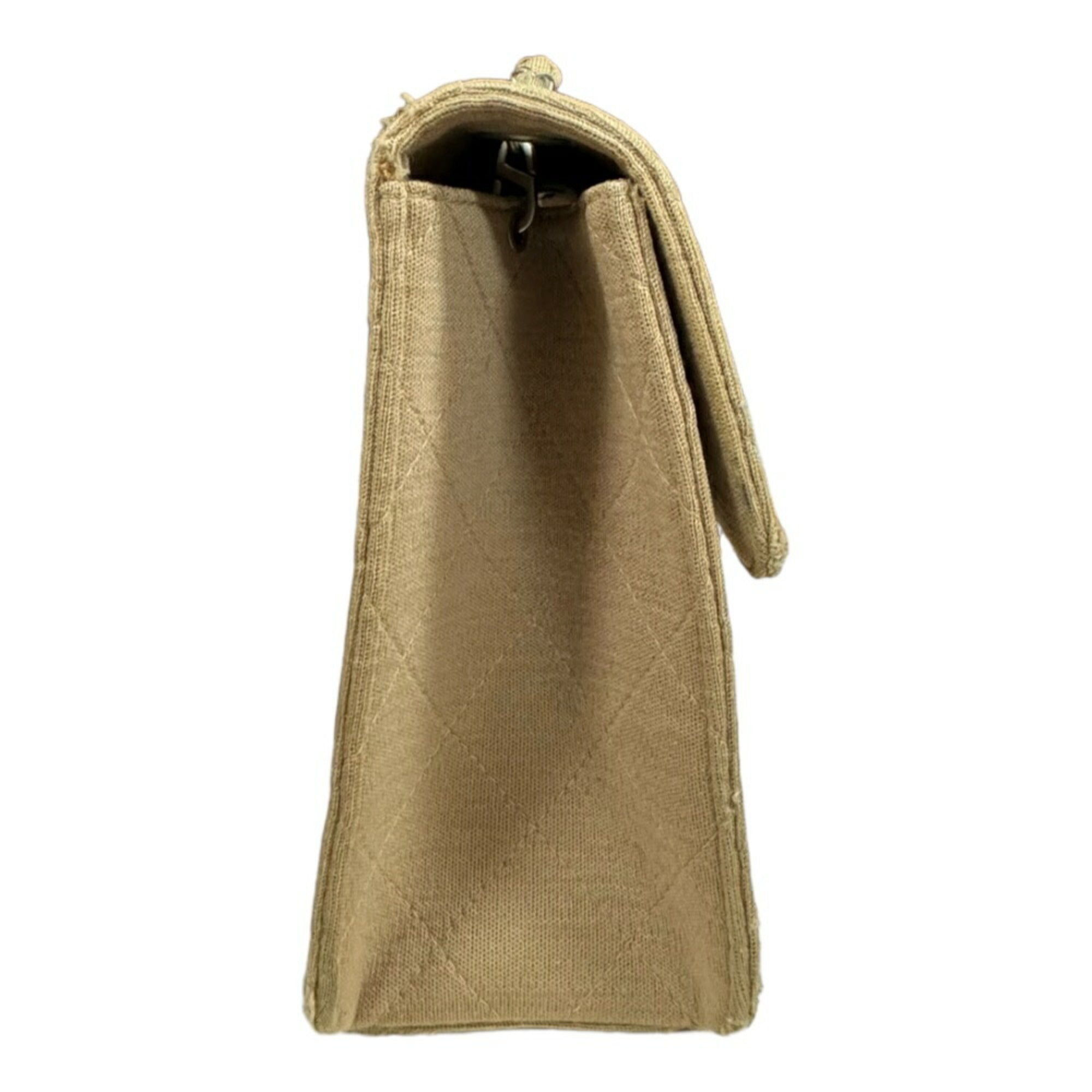 Vintage Classic Single Flap Bag Quilted Jersey Jumbo