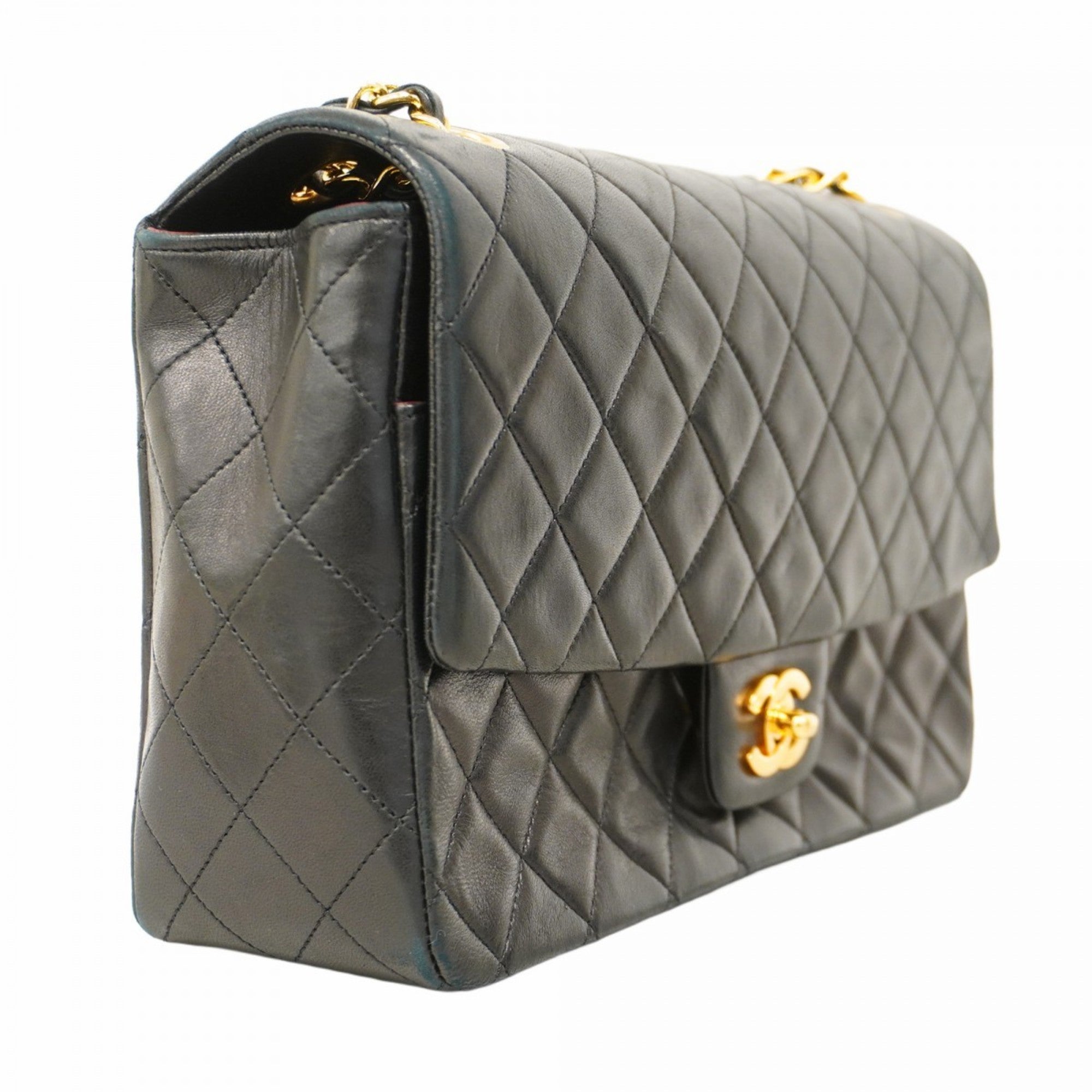 Vintage CC Chain Flap Bag Quilted Lambskin Medium