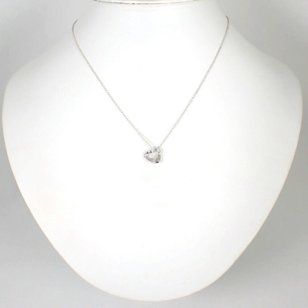 Heart Pendant Necklace Sterling Silver