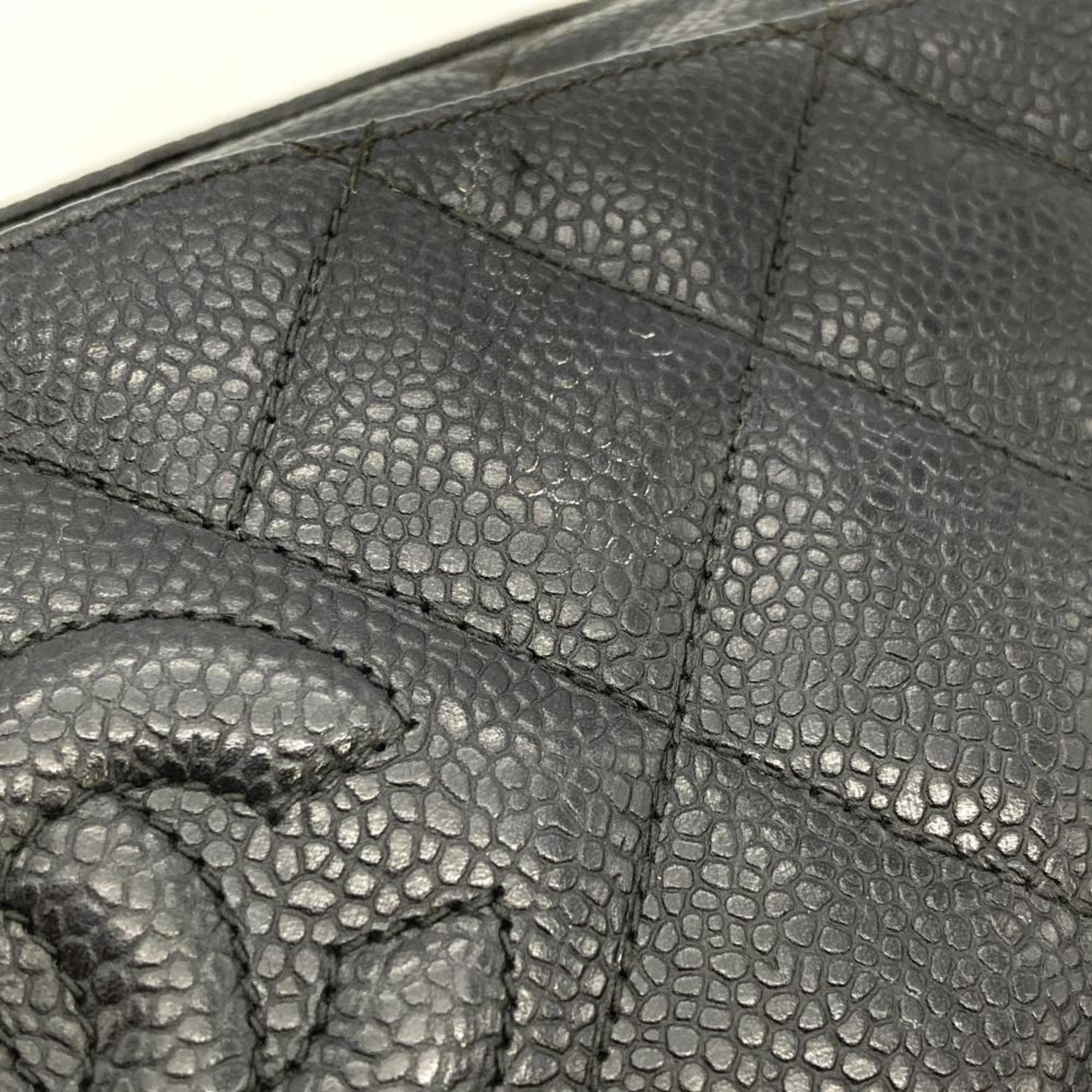 Vintage Diamond CC Camera Shoulder Bag Quilted Caviar Medium