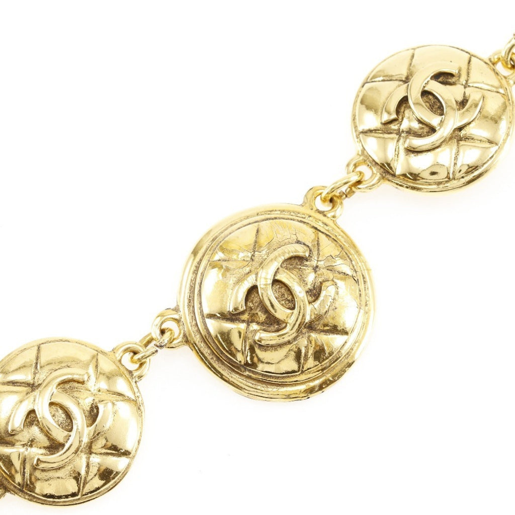 CC Logo Pendant Necklace Metal