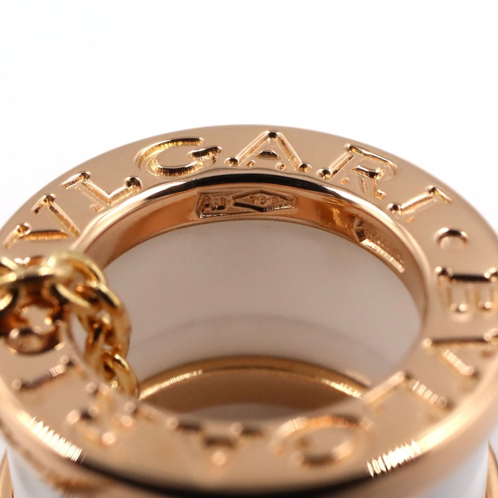 B.Zero1 Pendant Necklace Ceramic and 18K Rose Gold