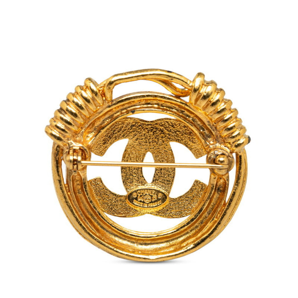 CC Logo Brooch Metal