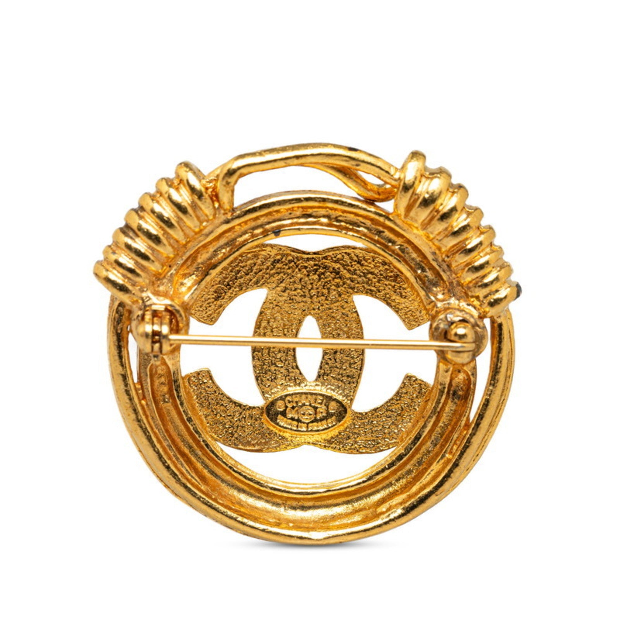 CC Logo Brooch Metal