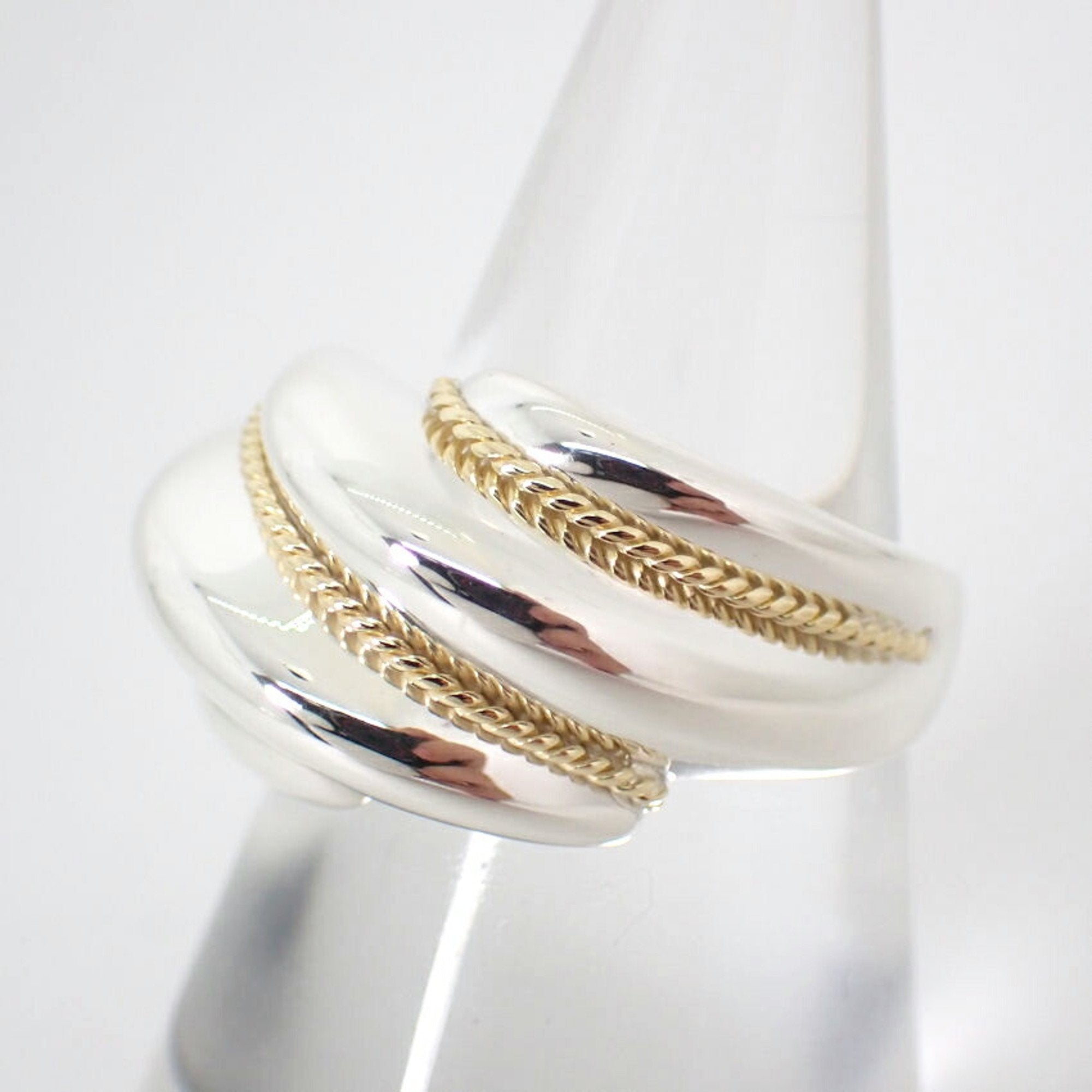 Ring Sterling Silver and 18K Yellow Gold