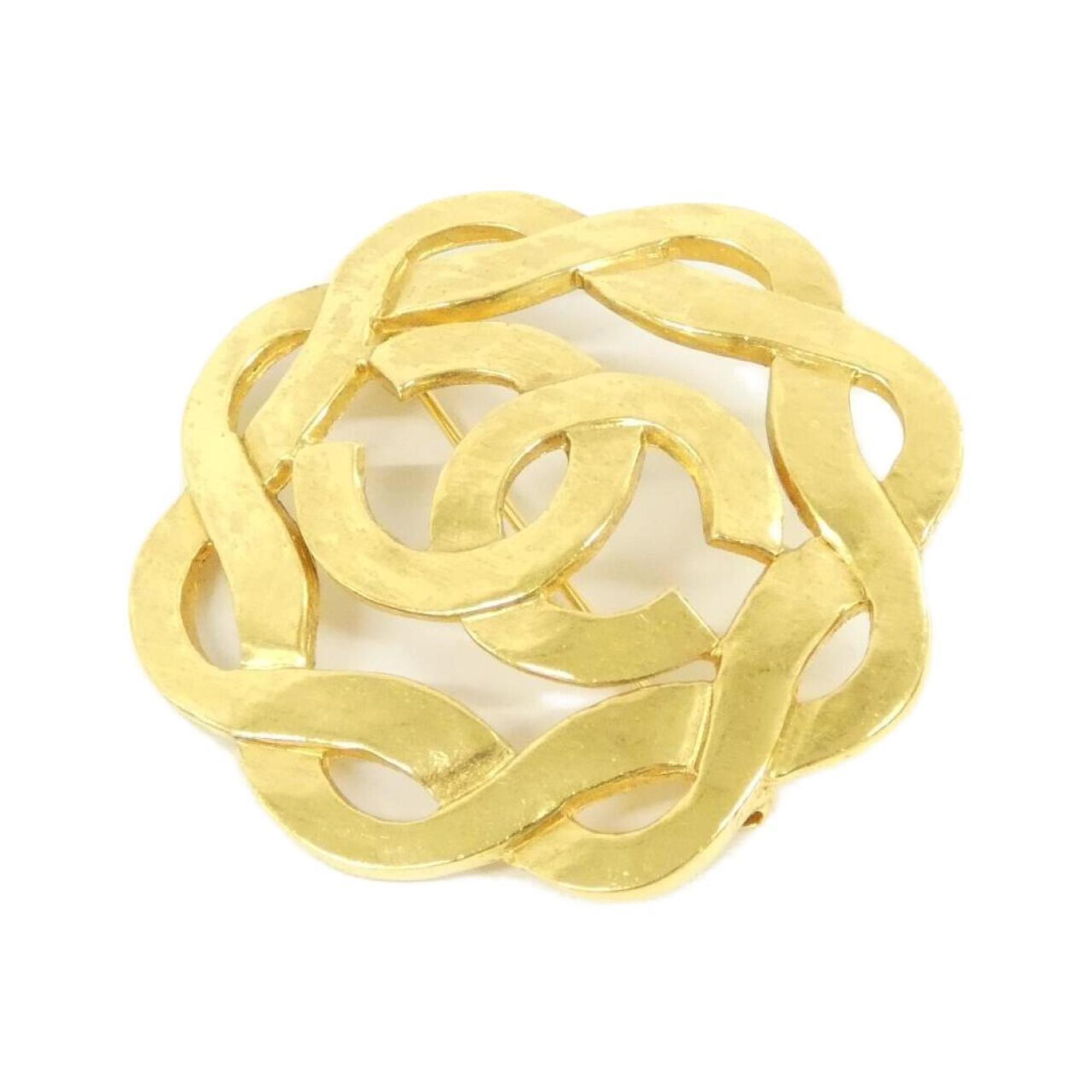 Brooch Gold-Tone Metal