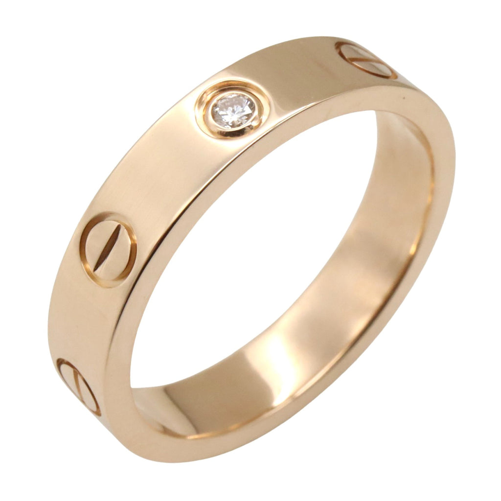 Ring 18K Rose Gold Mini with Diamond