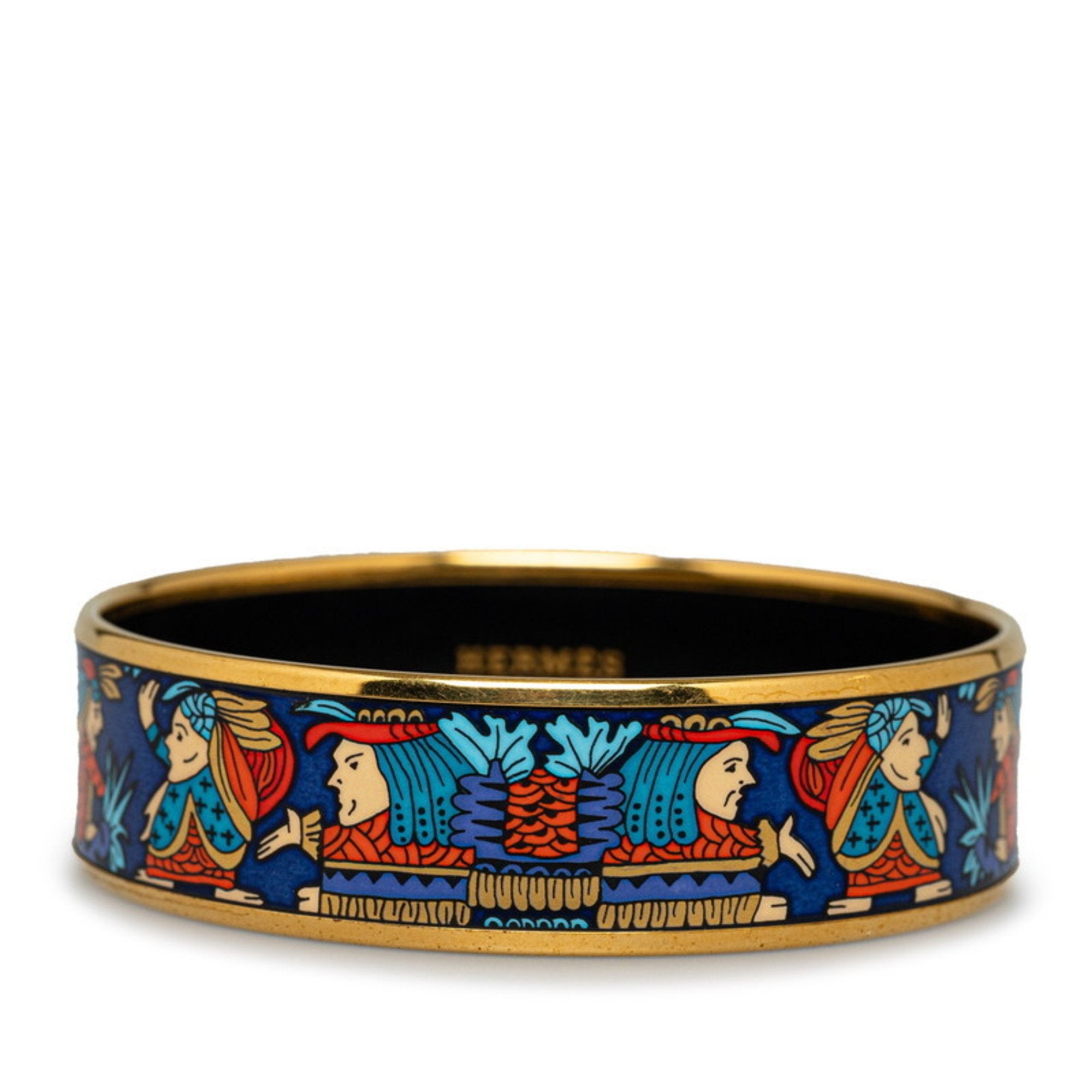 Bangle Cloisonné and Enamel Large Bracelet