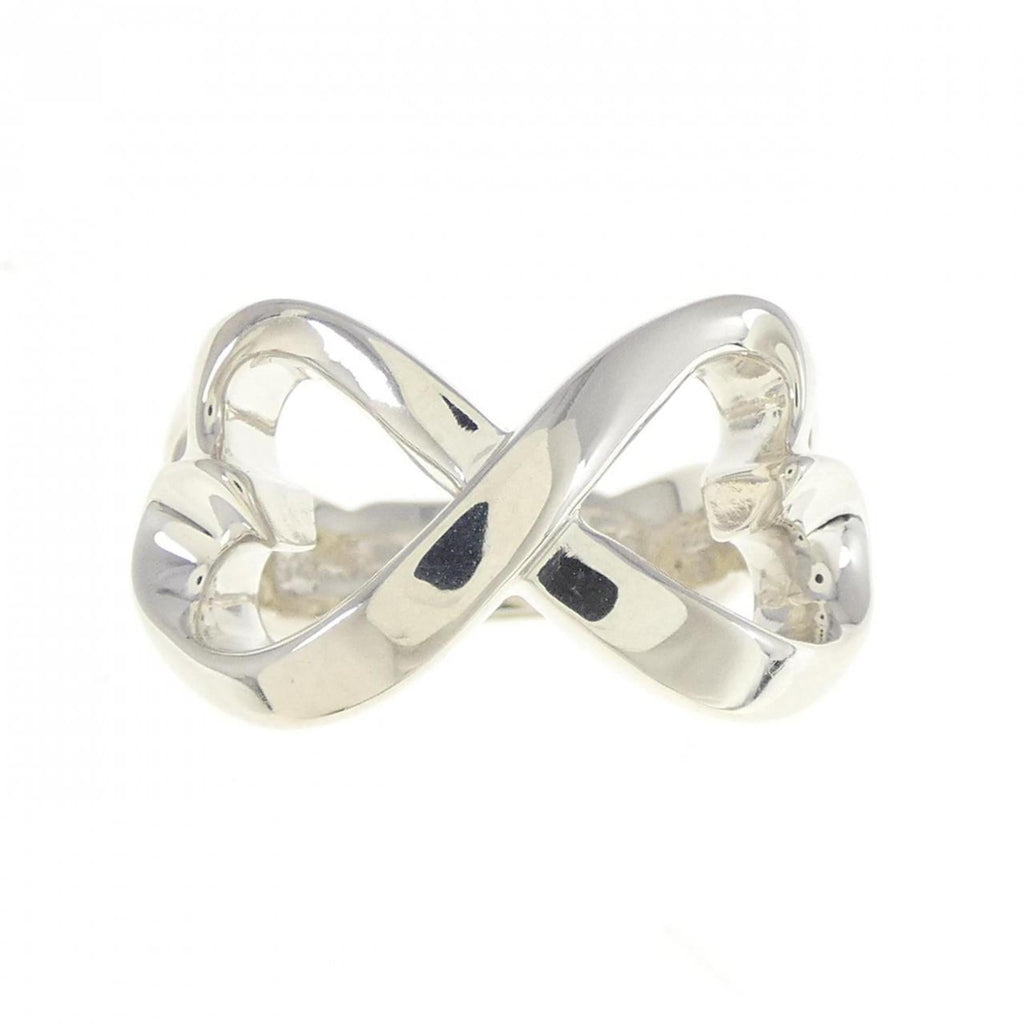 Double Loving Heart Ring Sterling Silver