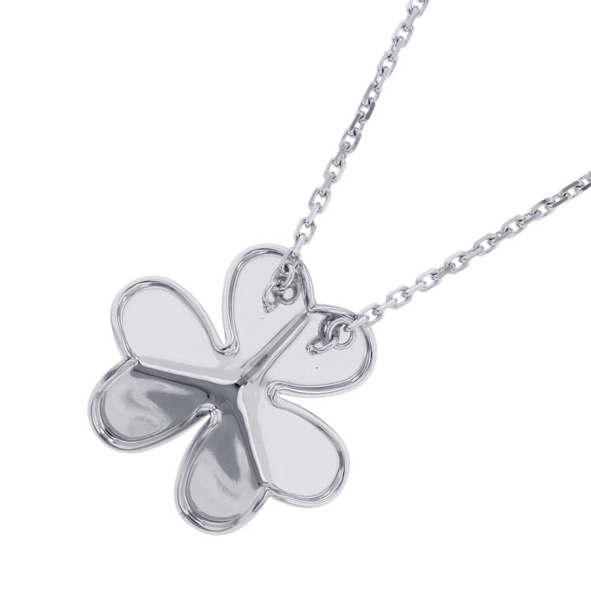 Frivole Pendant Necklace 18K White Gold Large with Diamond
