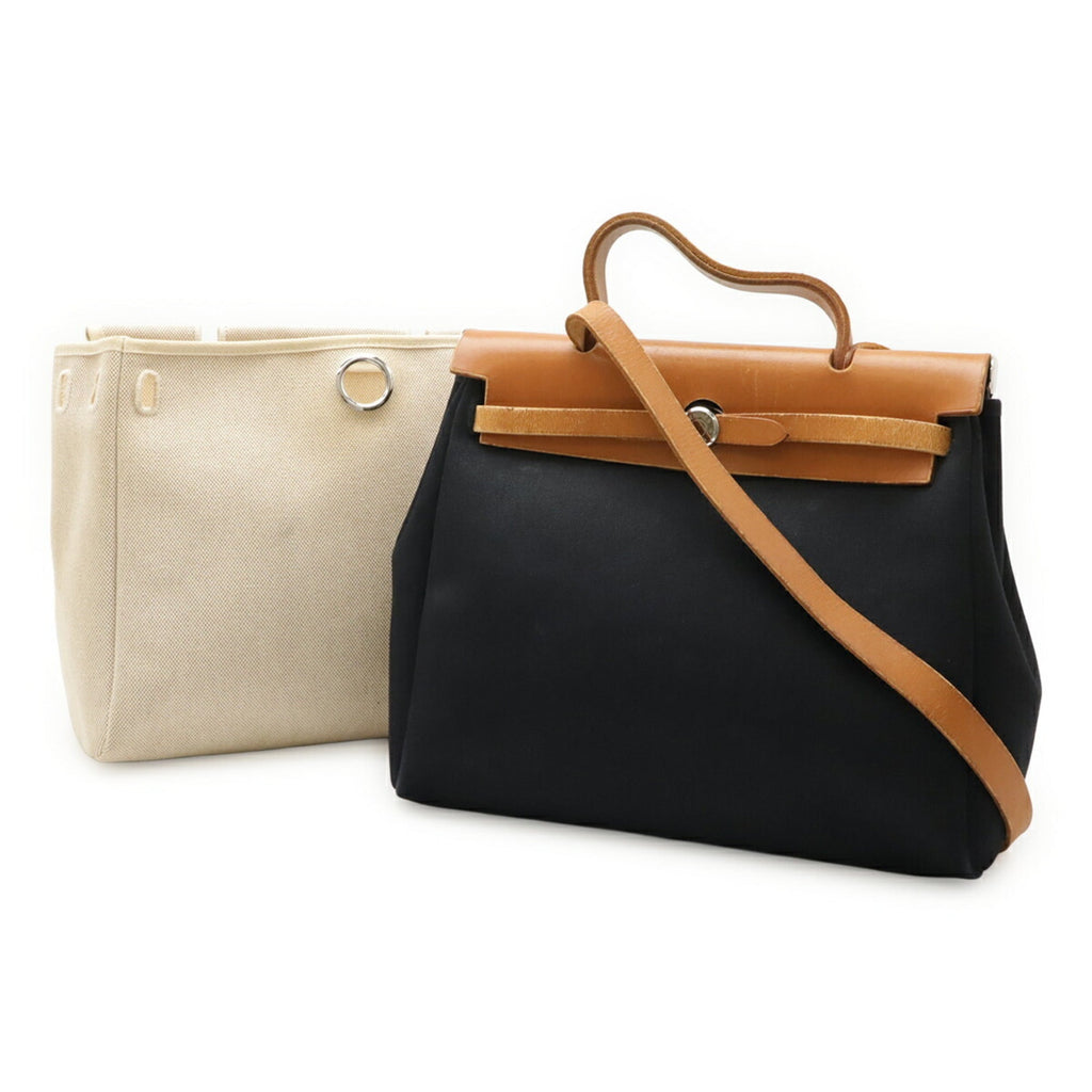 Herbag Zip Leather and Toile 39