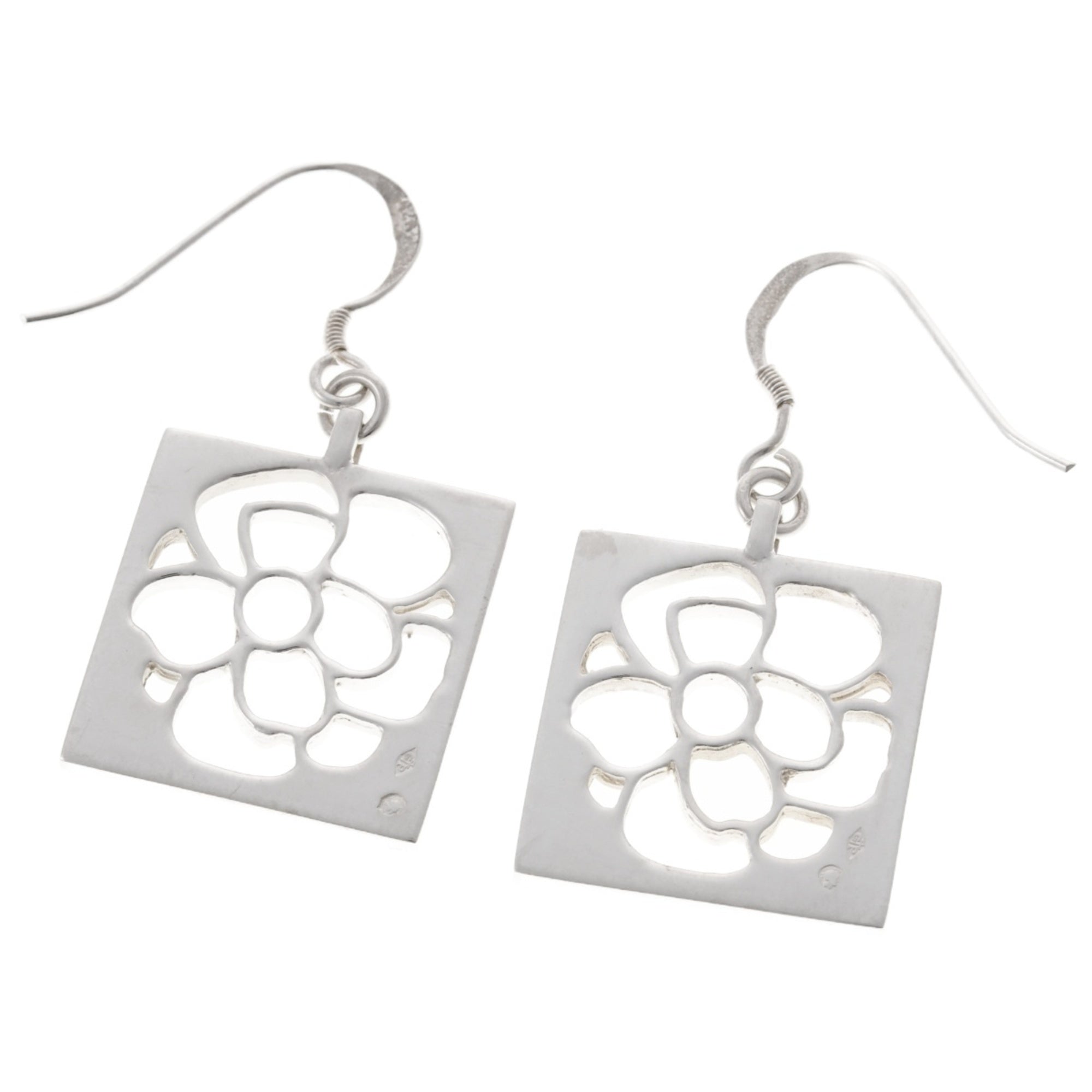 Earrings Camellia Sterling Silver