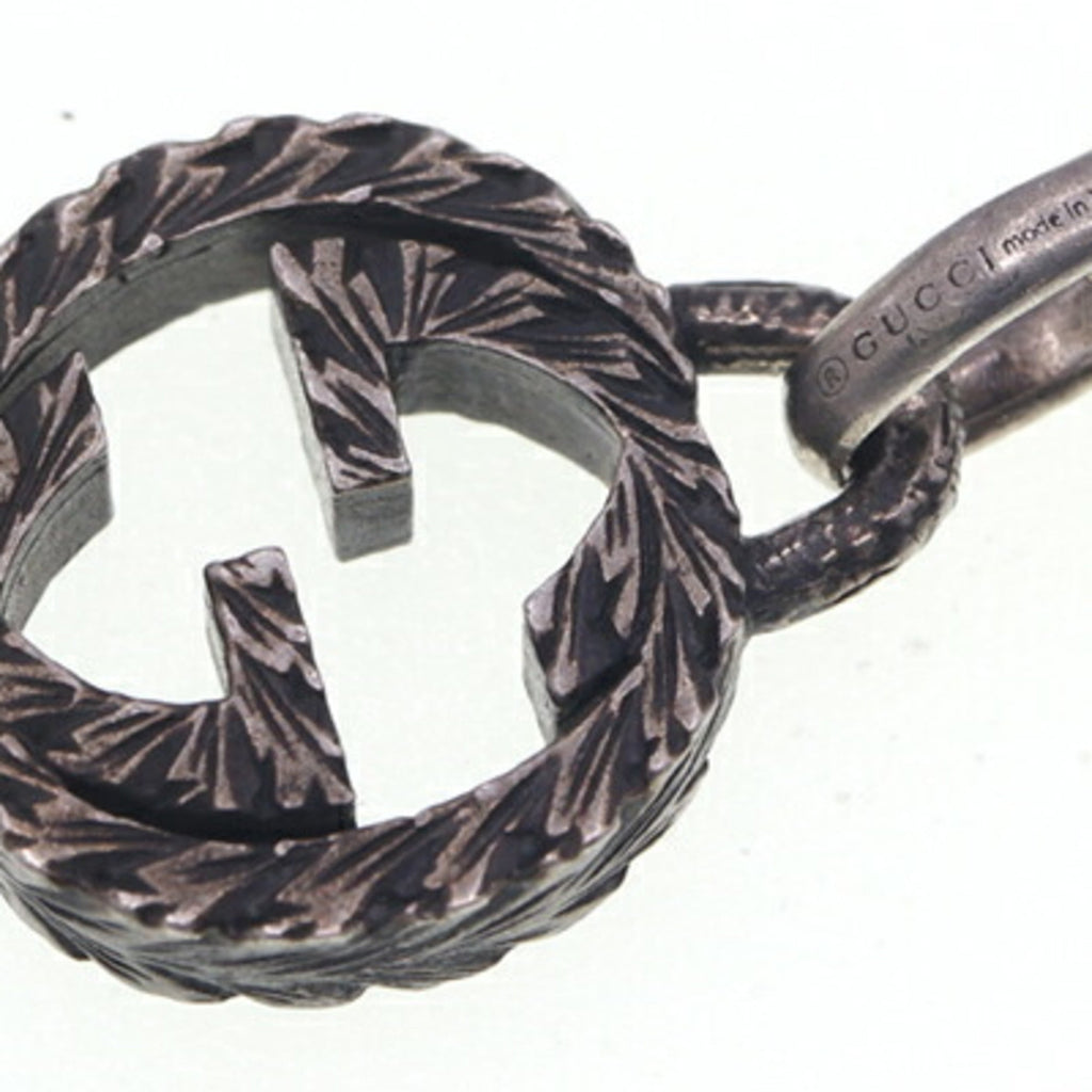 Interlocking G Pendant Necklace Sterling Silver