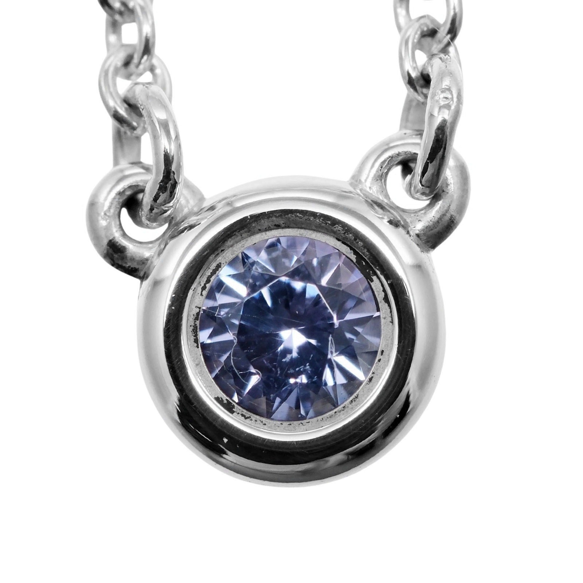 Elsa Peretti Diamonds By The Yard Pendant Necklace Sterling Silver