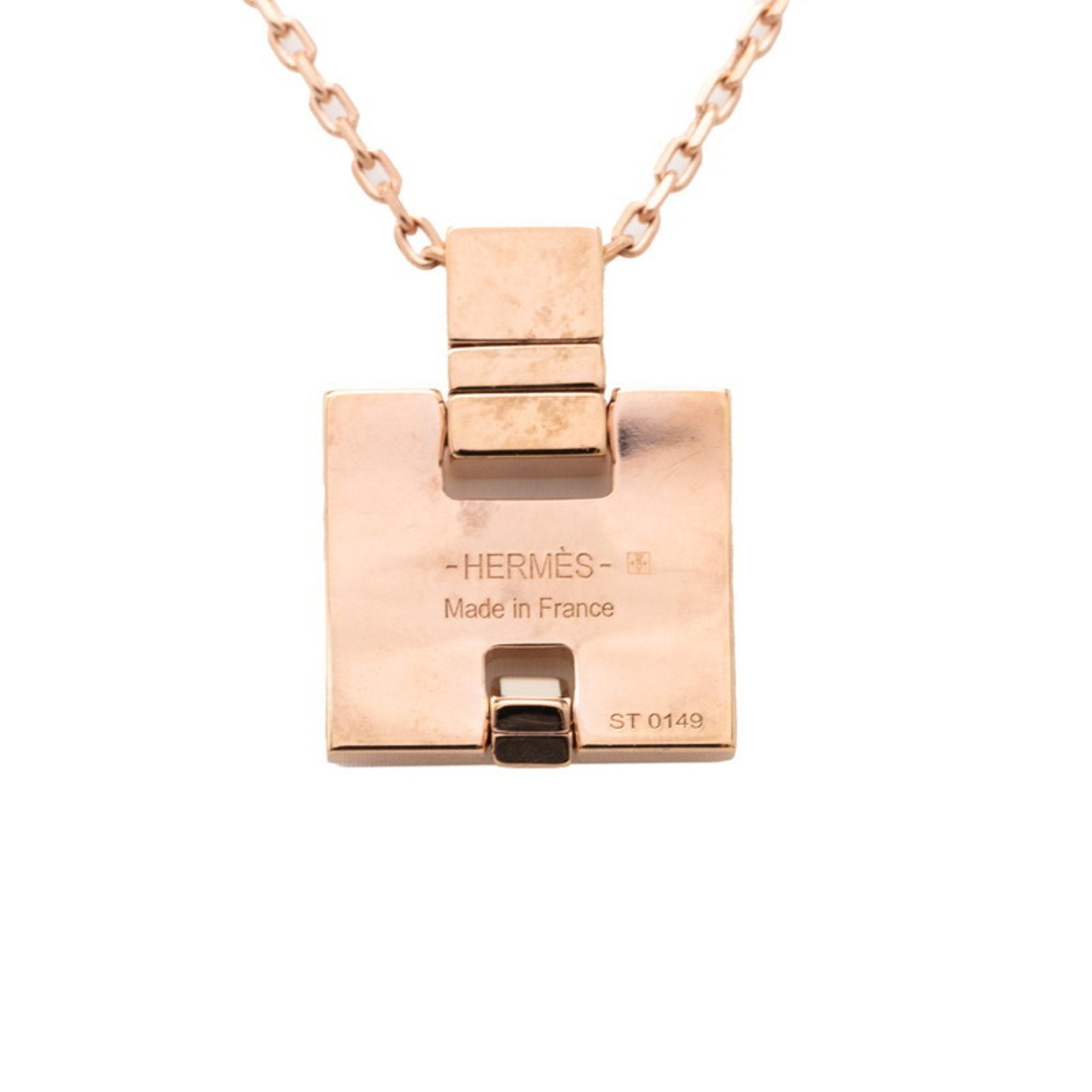 Eileen Pendant Necklace Pink Gold and White