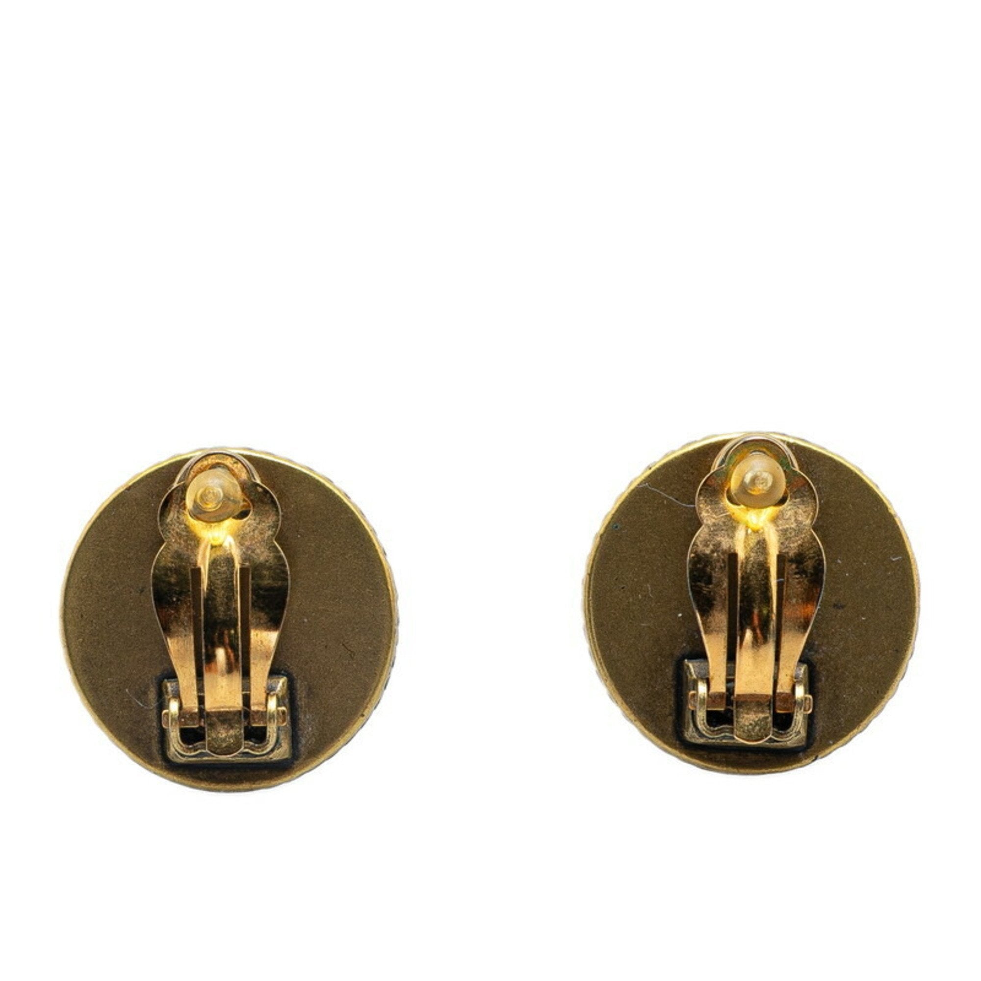 CC Logo Clip-On Earrings Metal