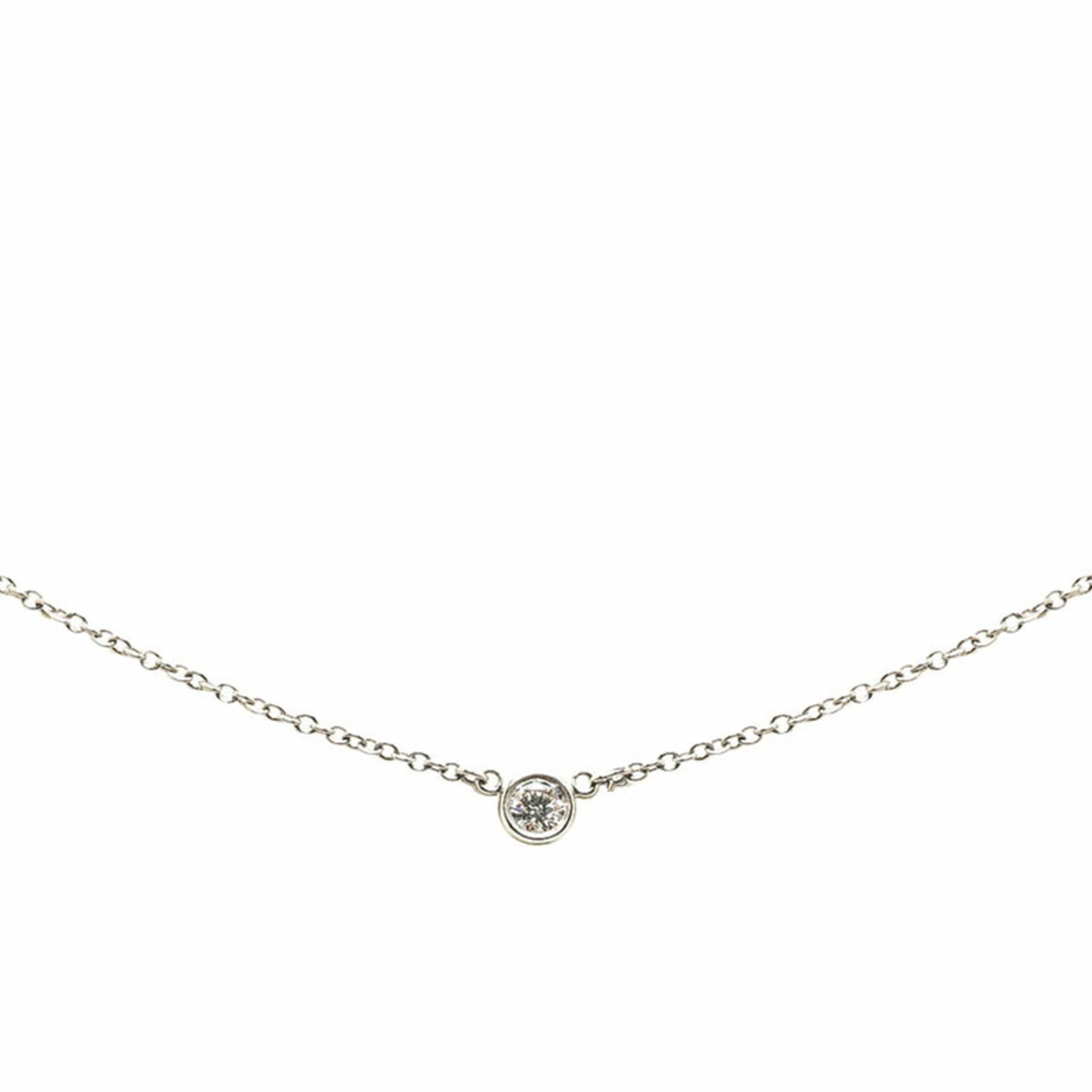 Elsa Peretti Diamonds By The Yard Pendant Necklace Platinum and Diamond