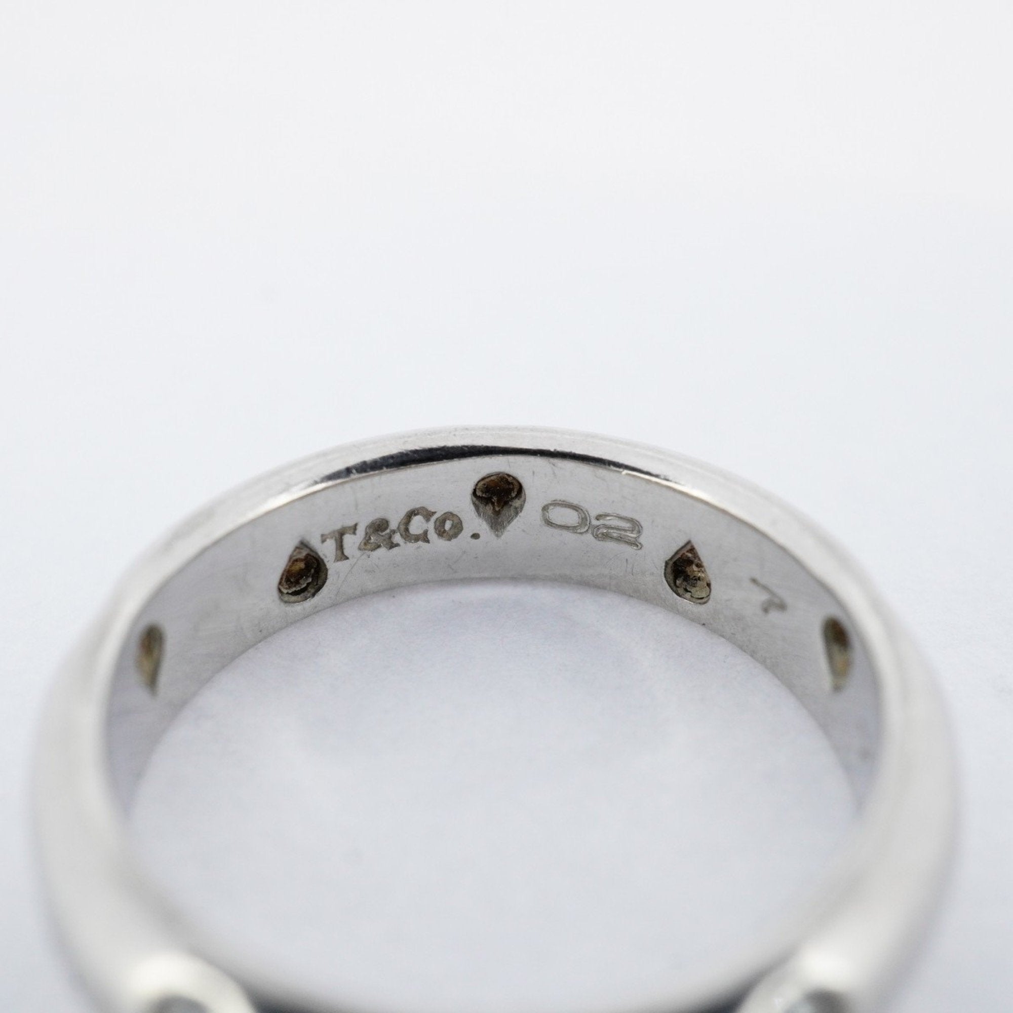 Band Ring Platinum with Diamond