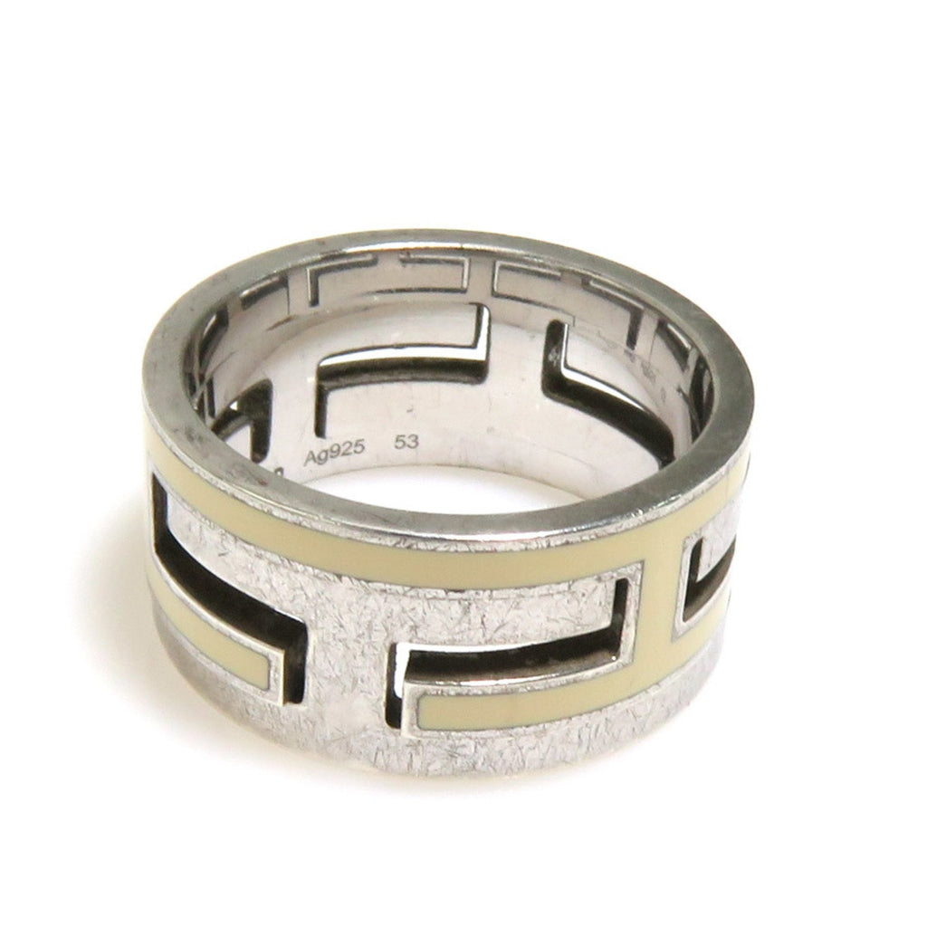 Move Ash Band Ring Enamel and Sterling Silver