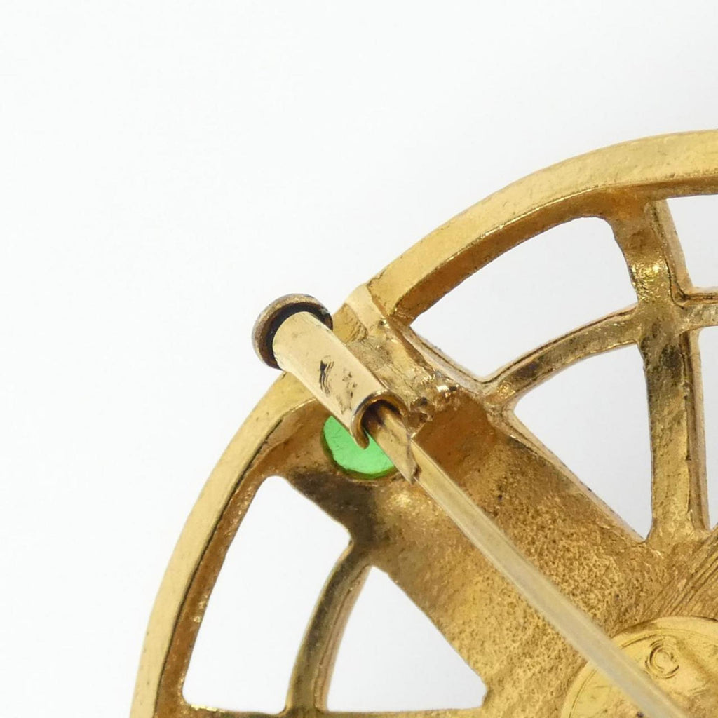 Brooch Gold-Tone Metal