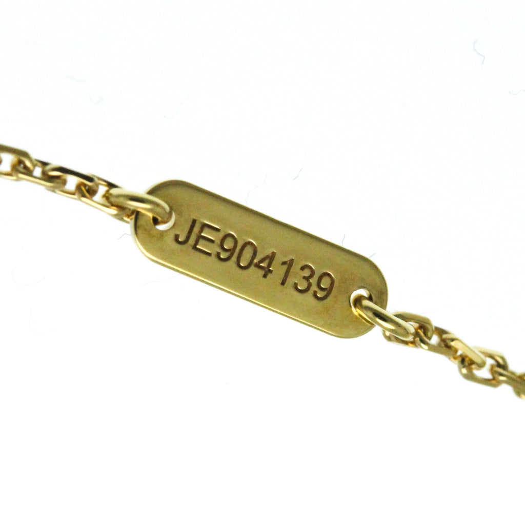 Vintage Alhambra Pendant Necklace 18K Yellow Gold and Onyx