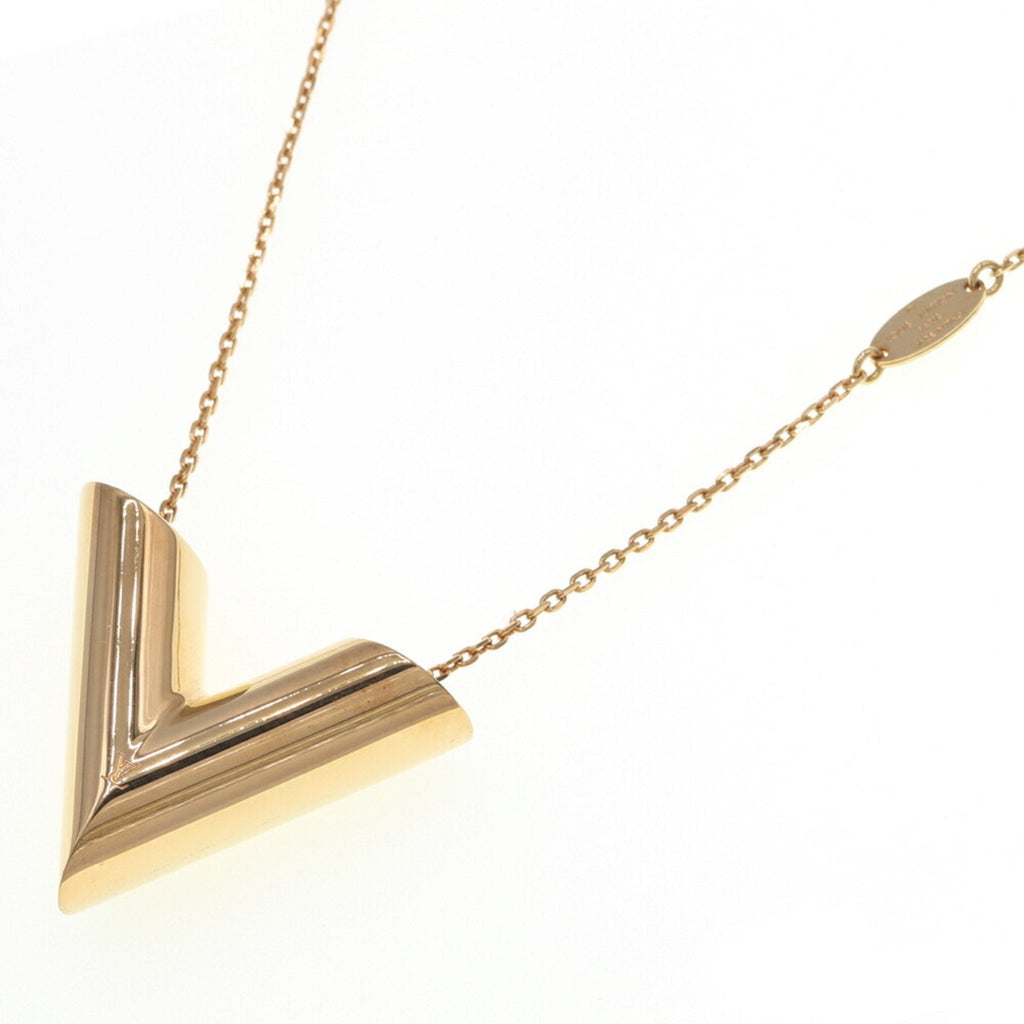 Pendant Necklace Metal Gold Long Large