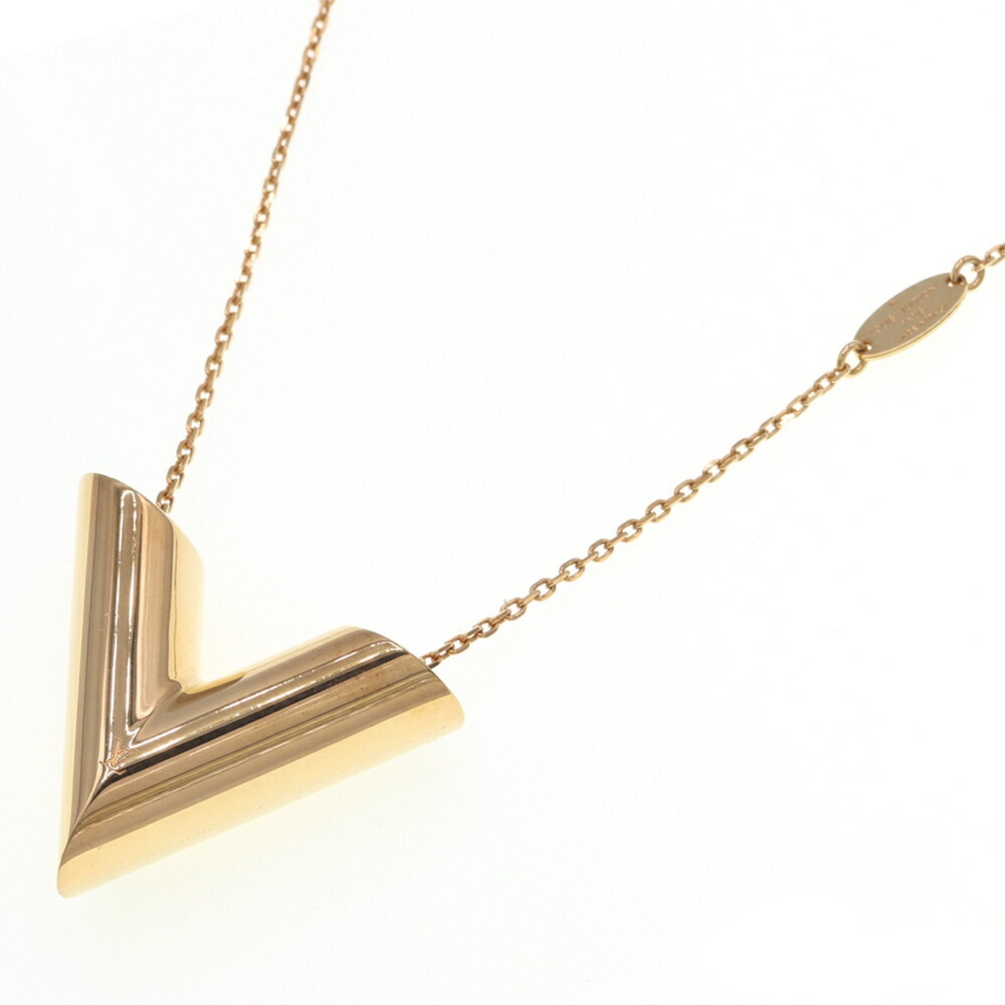 Pendant Necklace Metal Gold Long Large