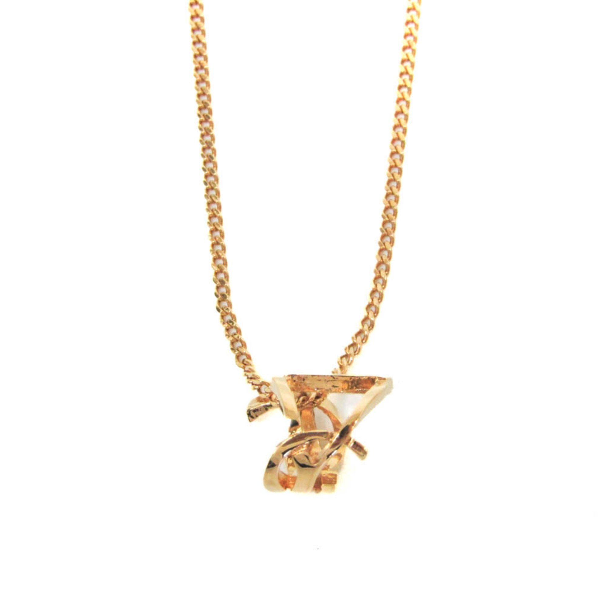 Pendant Necklace Metal Gold