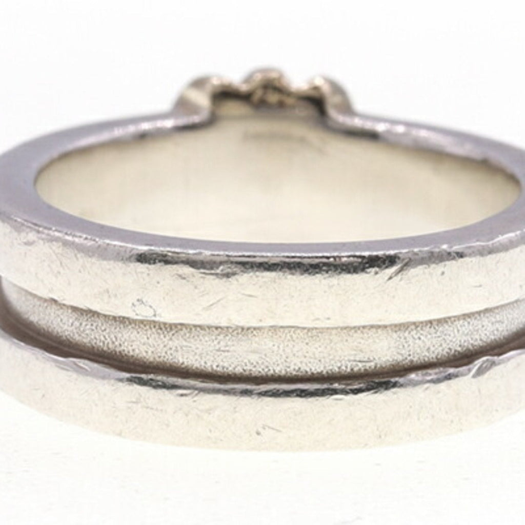 Band Ring Sterling Silver and 18K Yellow Gold