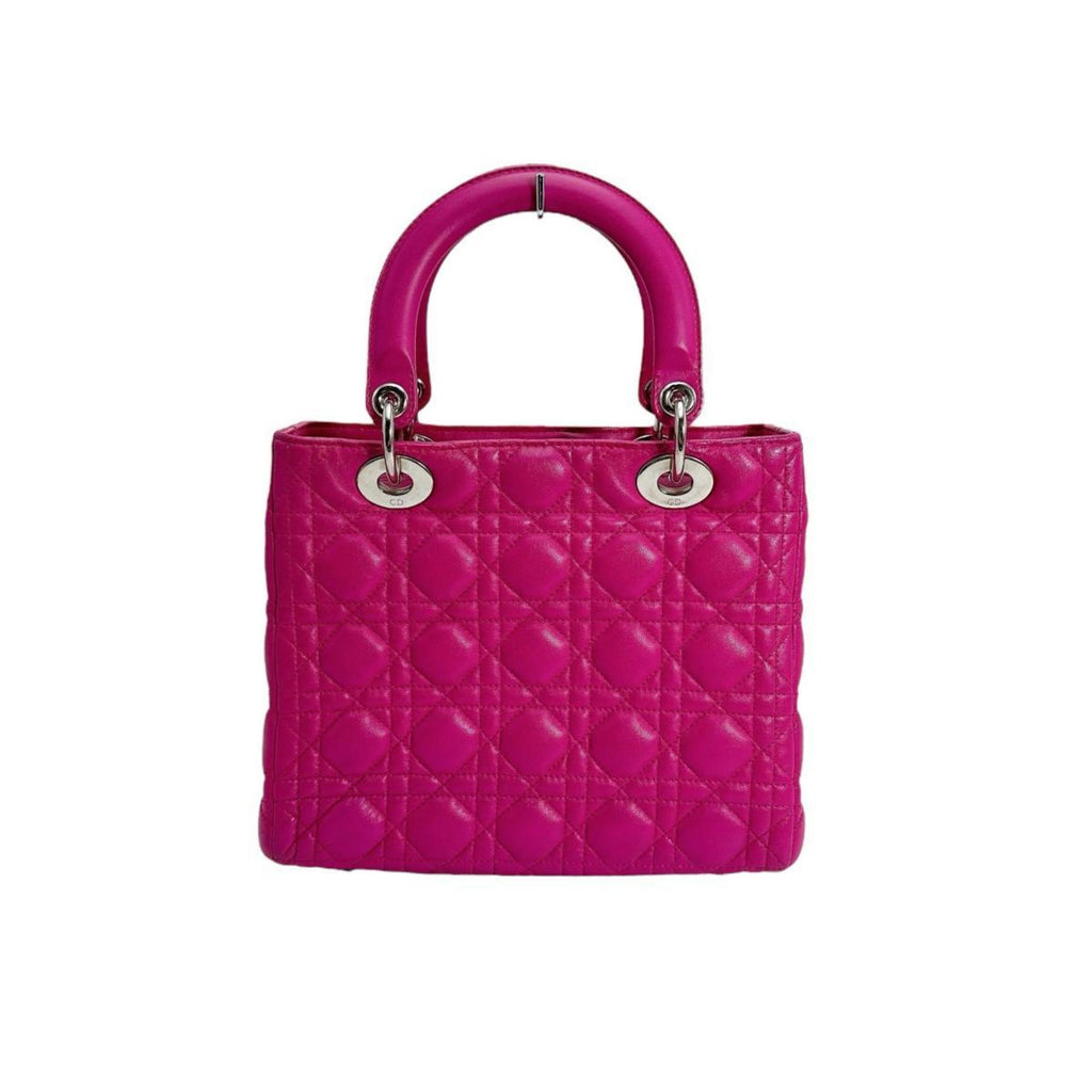 Lady Dior Bag Cannage Quilt Lambskin Medium