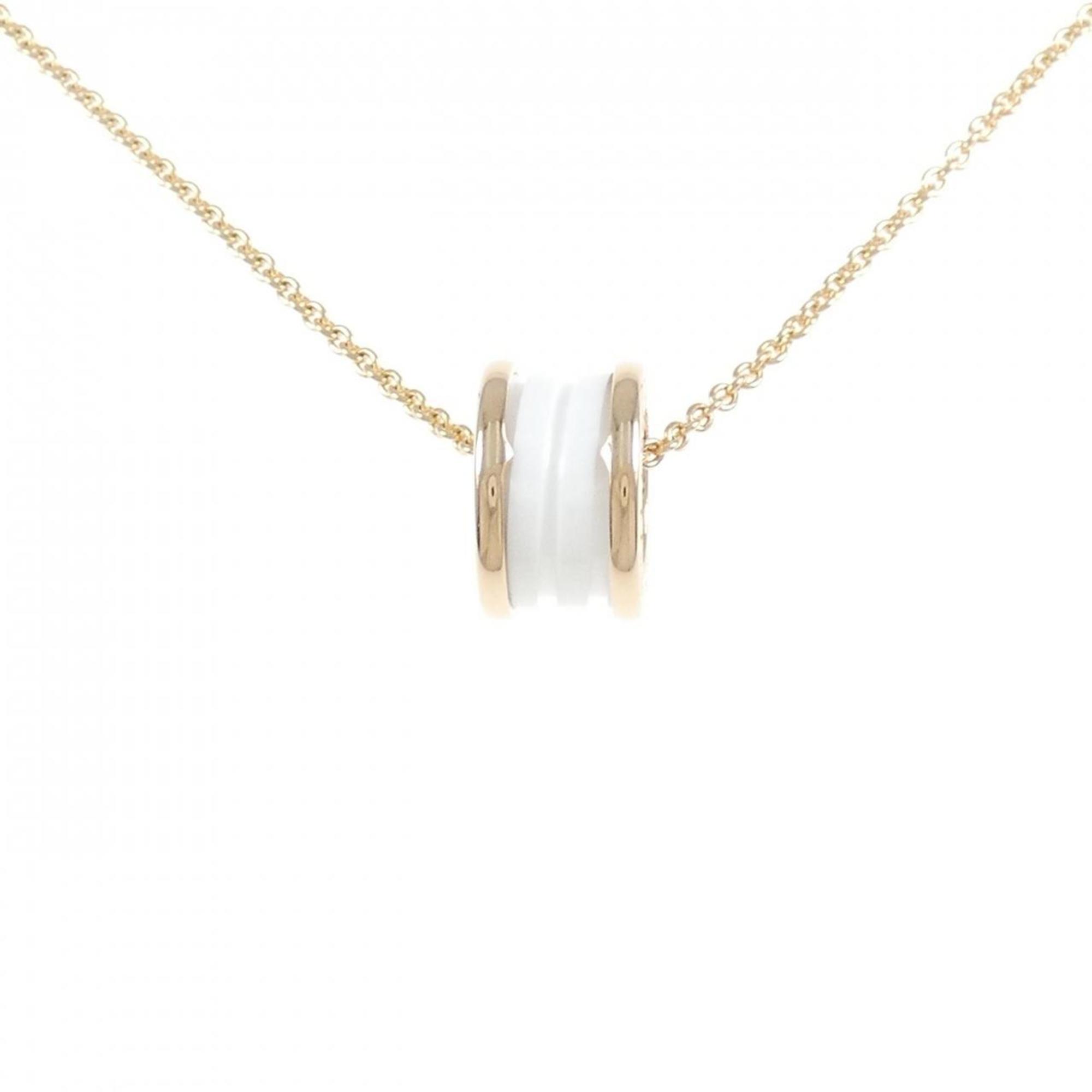 B.Zero1 Pendant Necklace Ceramic and 18K Rose Gold