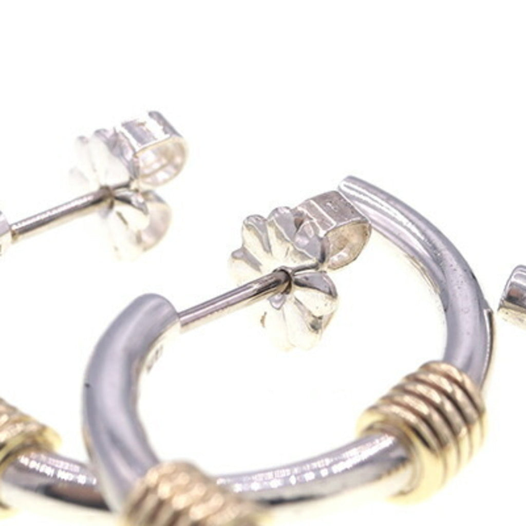 Earrings Sterling Silver and 18K Yellow Gold