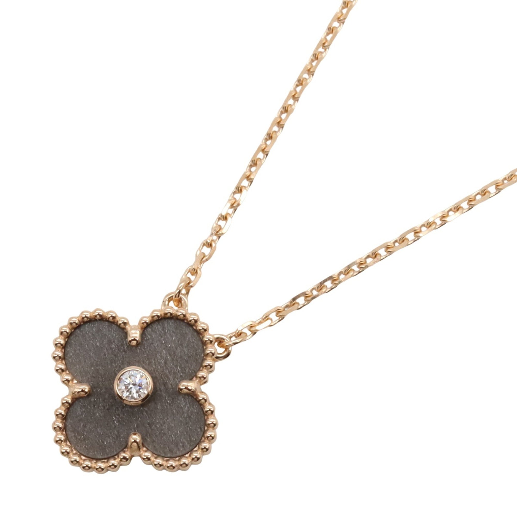 Vintage Alhambra Pendant Necklace 18K Rose Gold