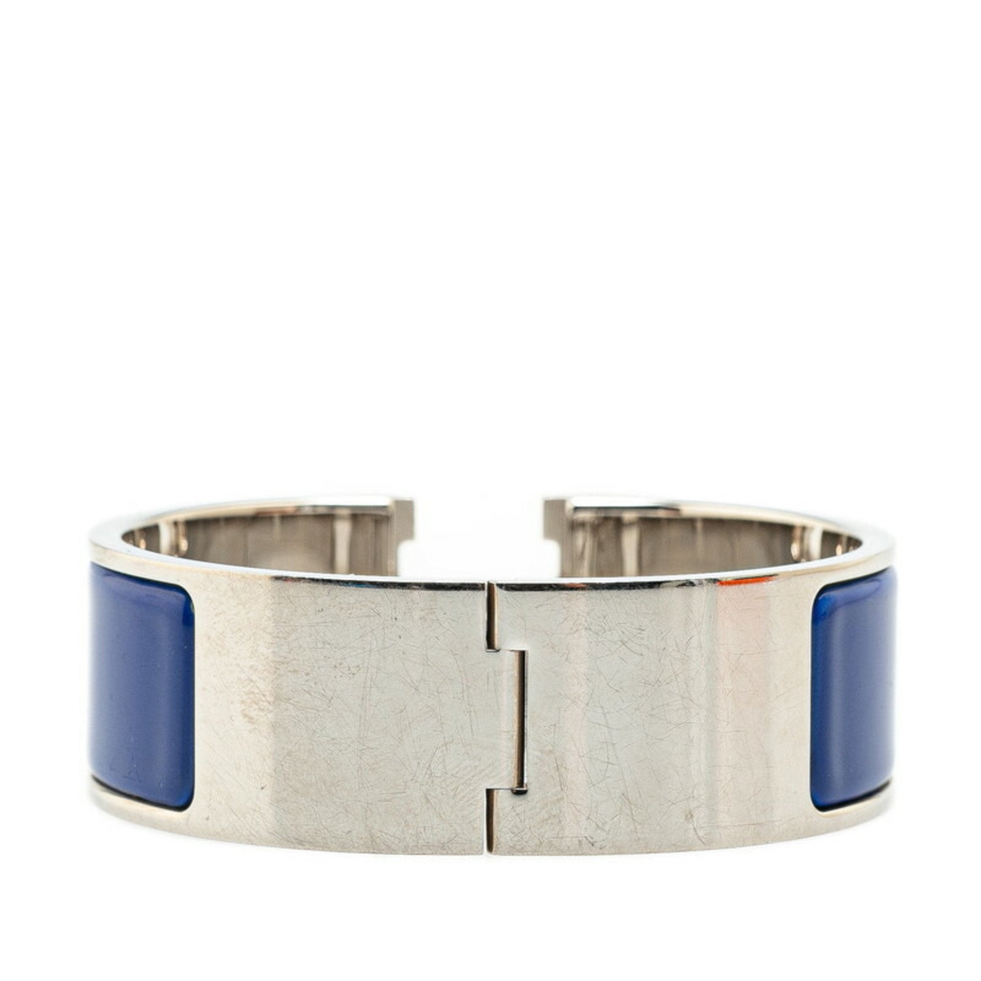 Click-Clack H GM Bracelet Metal Blue and Silver