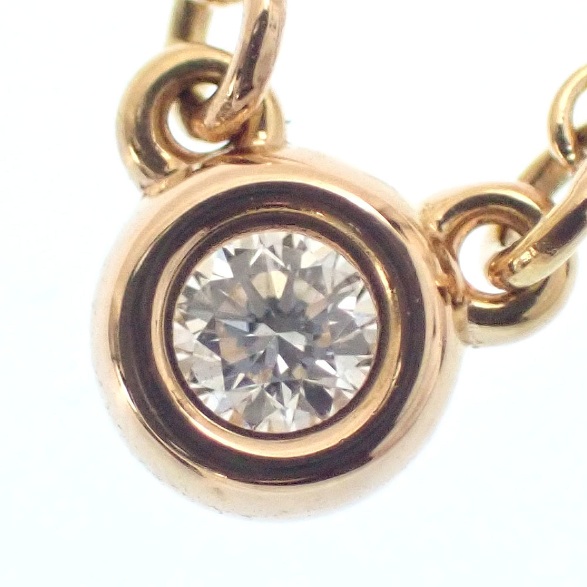 Elsa Peretti Diamonds By The Yard Pendant Necklace 18K Yellow Gold and Diamond
