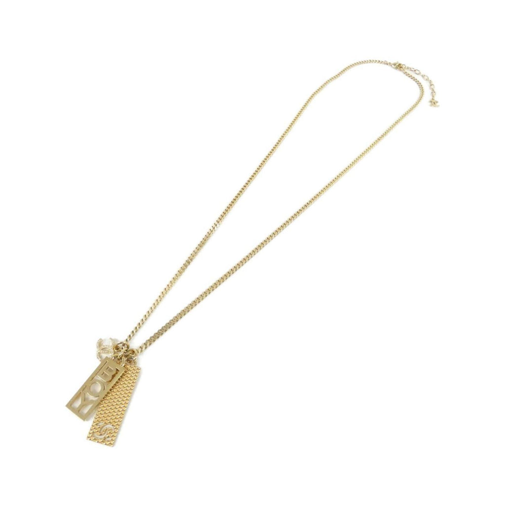 Pendant Necklace Metal with Crystal