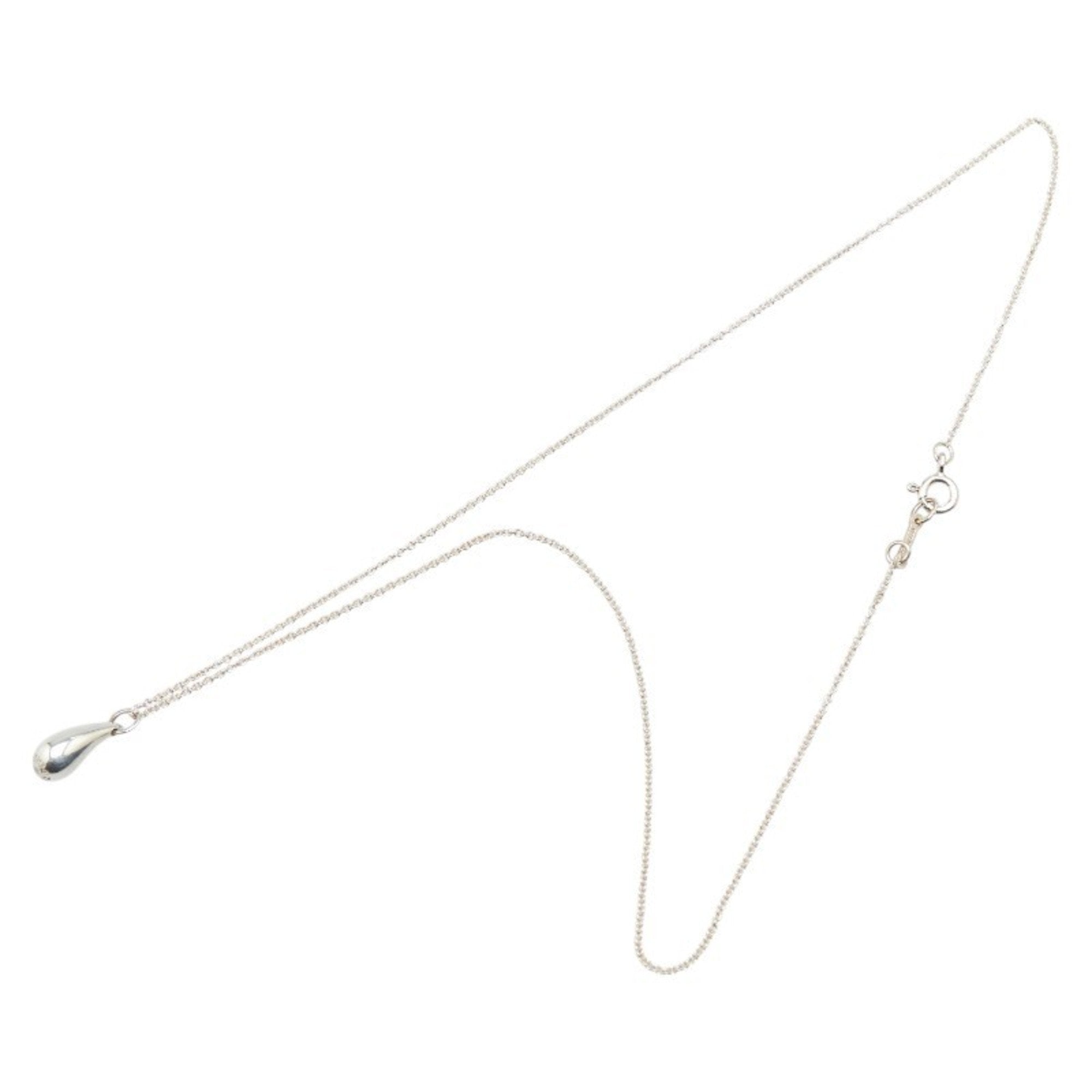 Teardrop Pendant Necklace Sterling Silver