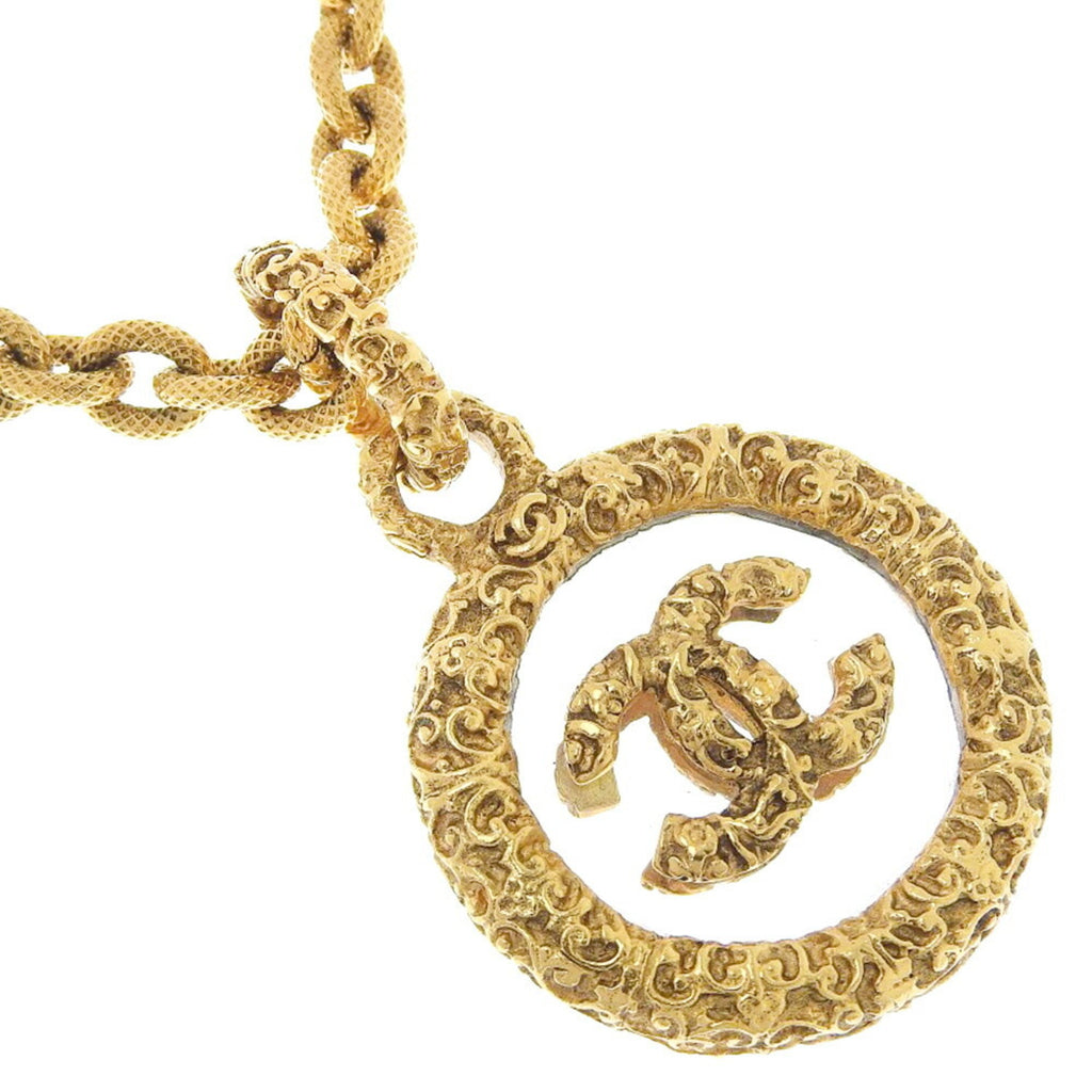 CC Logo Pendant Necklace Metal