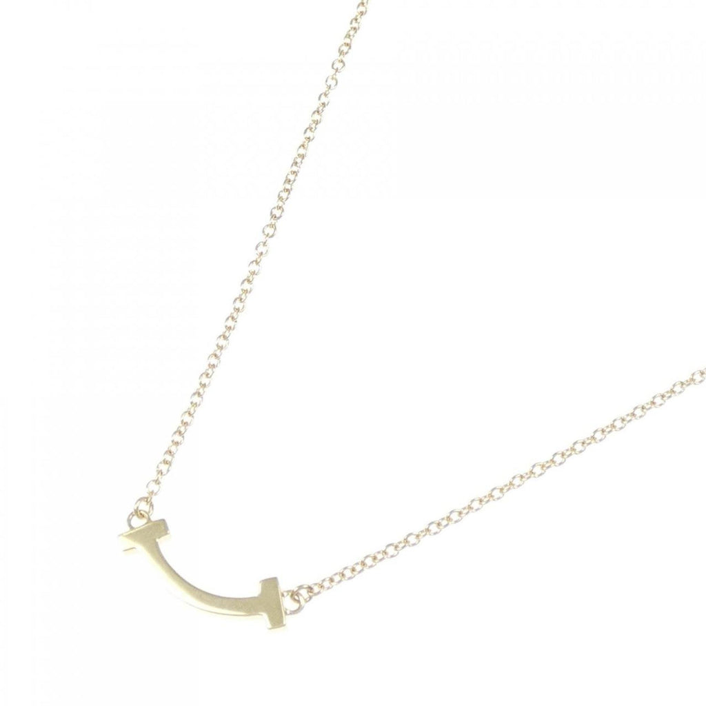 T Smile Mini Pendant Necklace 18K Yellow Gold