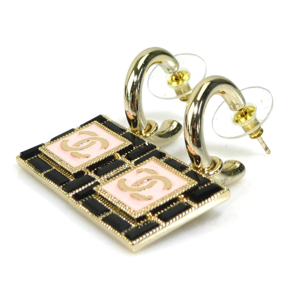 CC Logo Earrings Gold-Tone Metal