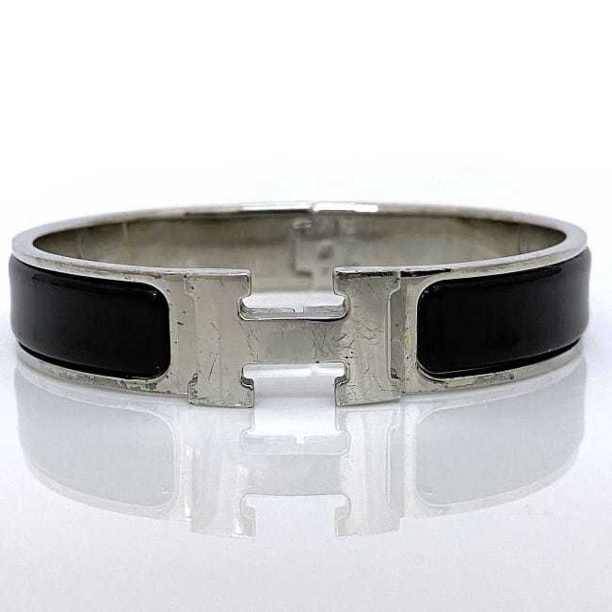 Clic Bracelet Black and Silver Mini