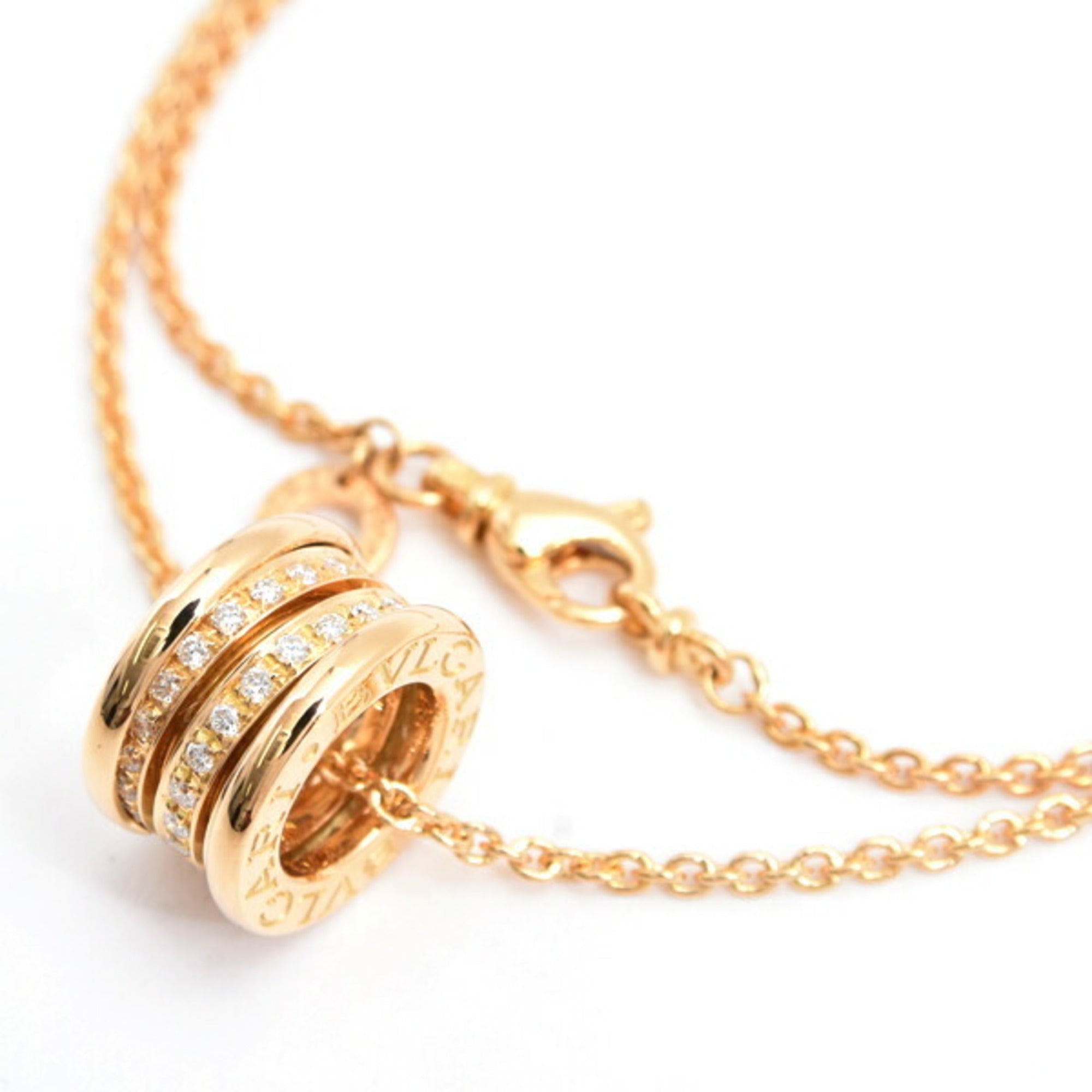 B.Zero1 Pendant Necklace 18K Yellow Gold