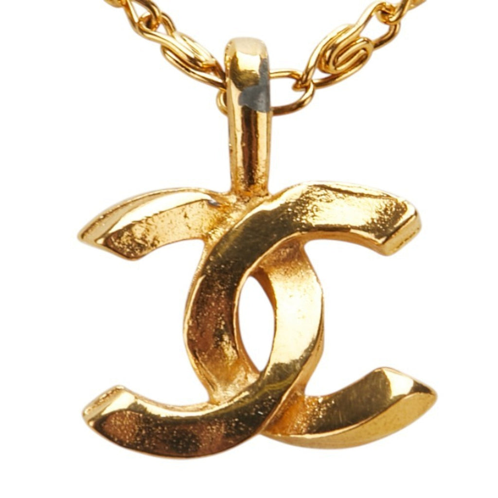 CC Logo Pendant Necklace Metal