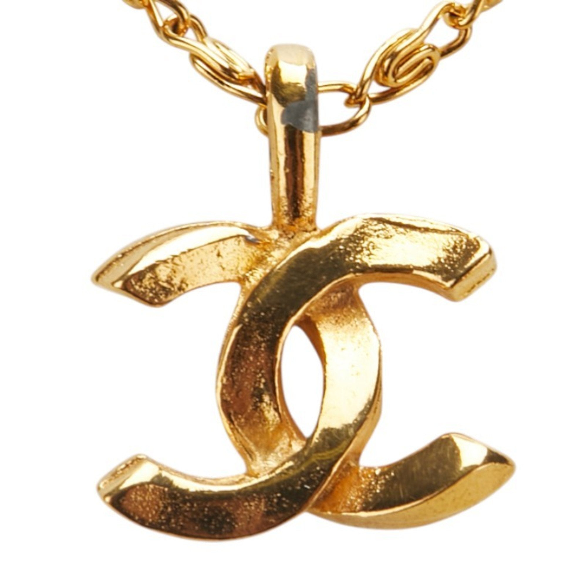 CC Logo Pendant Necklace Metal