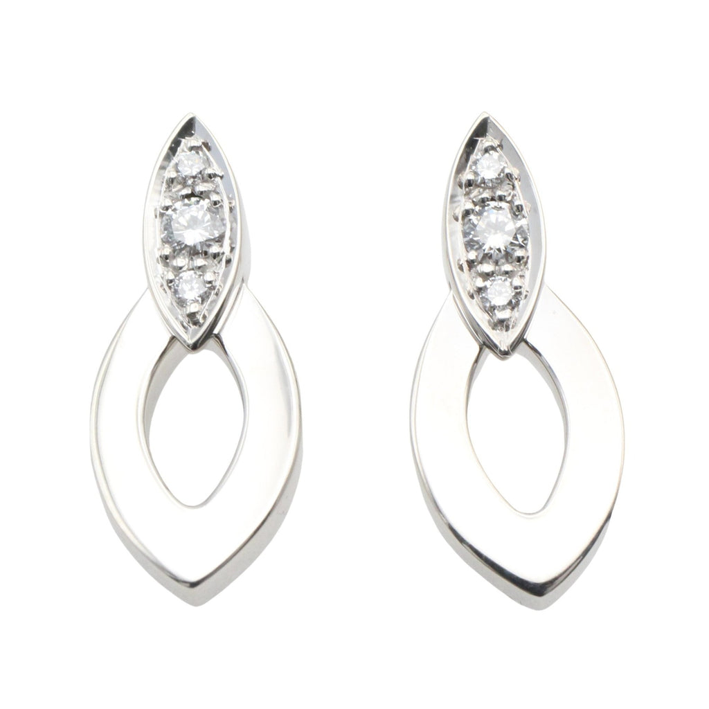 Earrings 18K White Gold